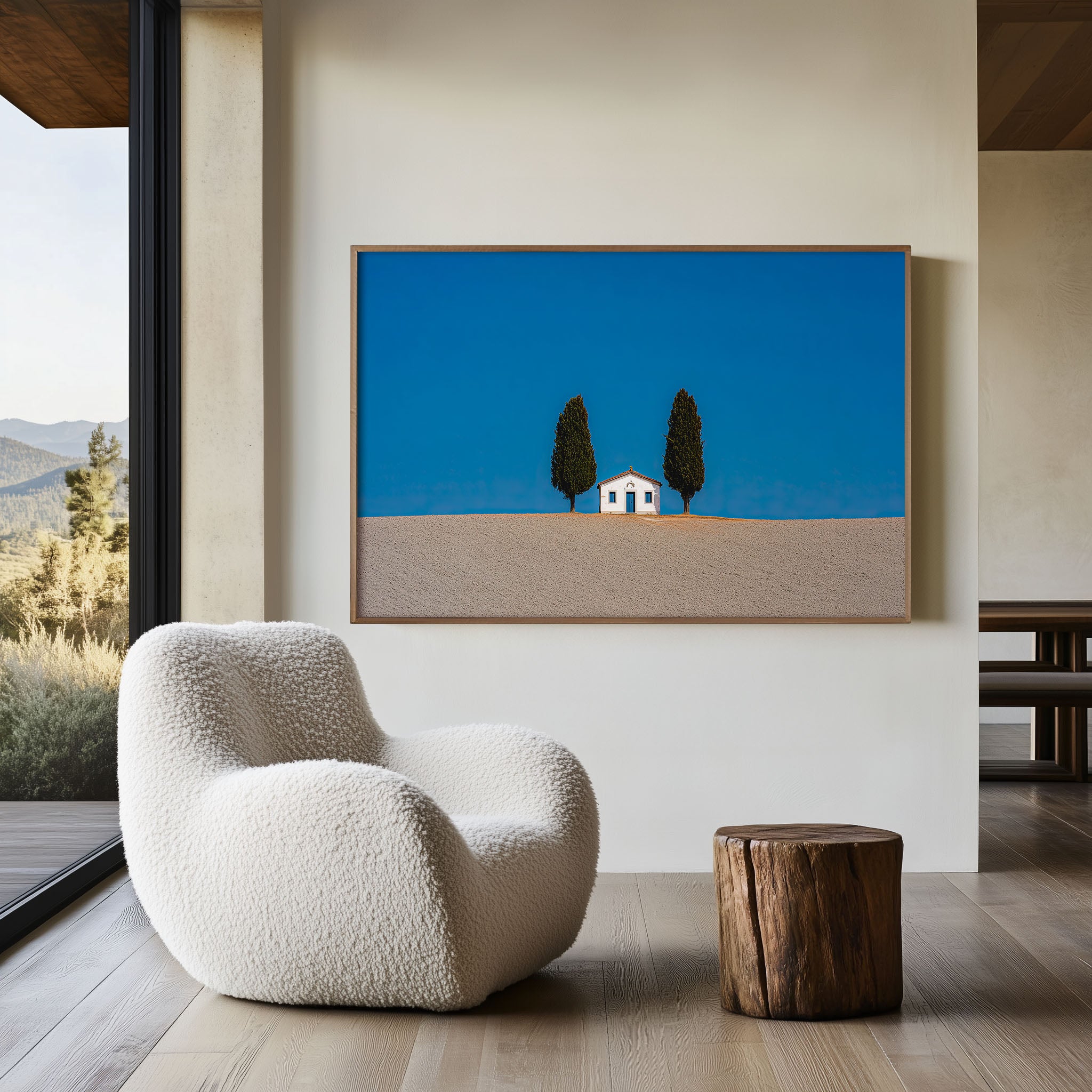 Iconic Vitaleta Chapel Cypress Trees Print