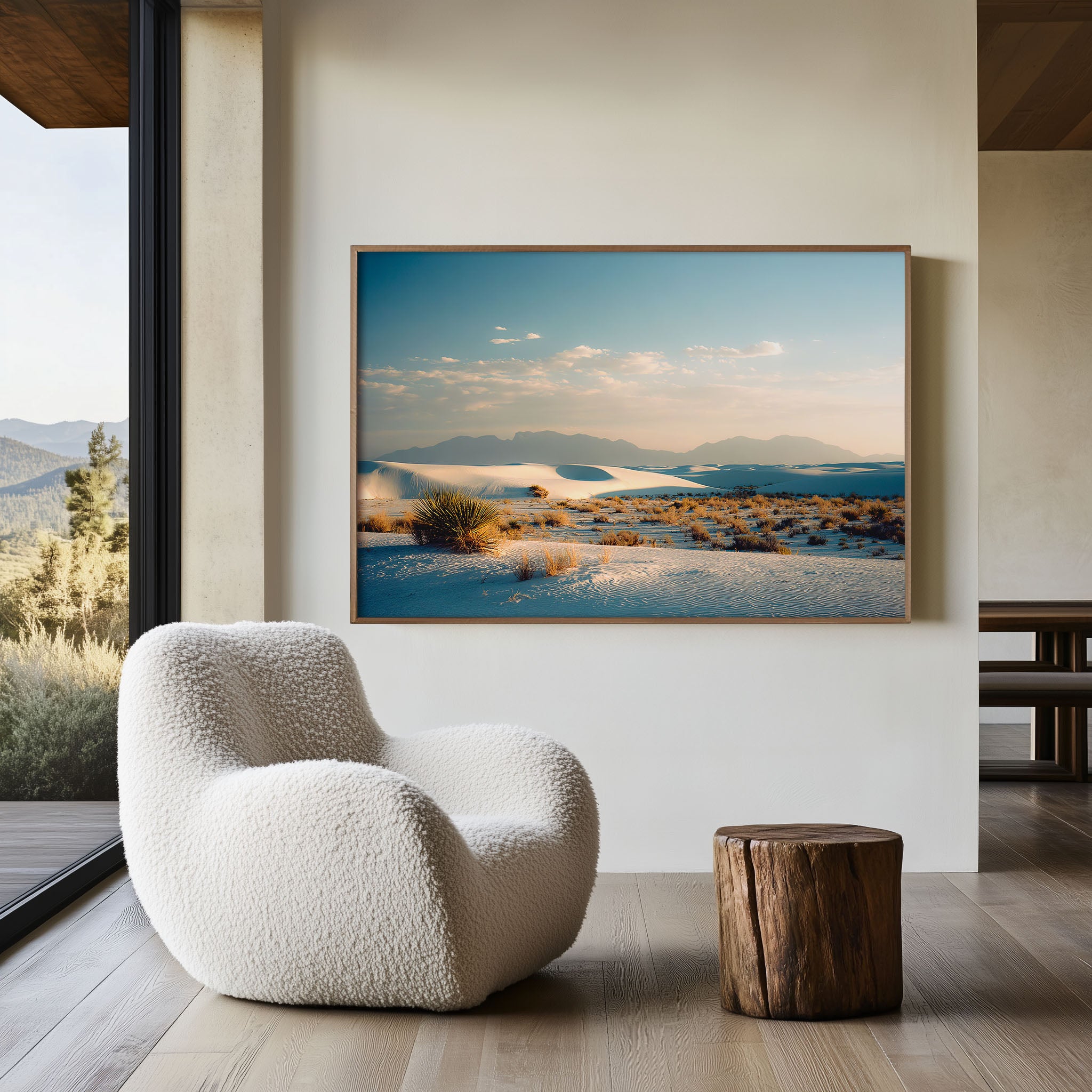 White Sands National Park Sunset Wall Art Print