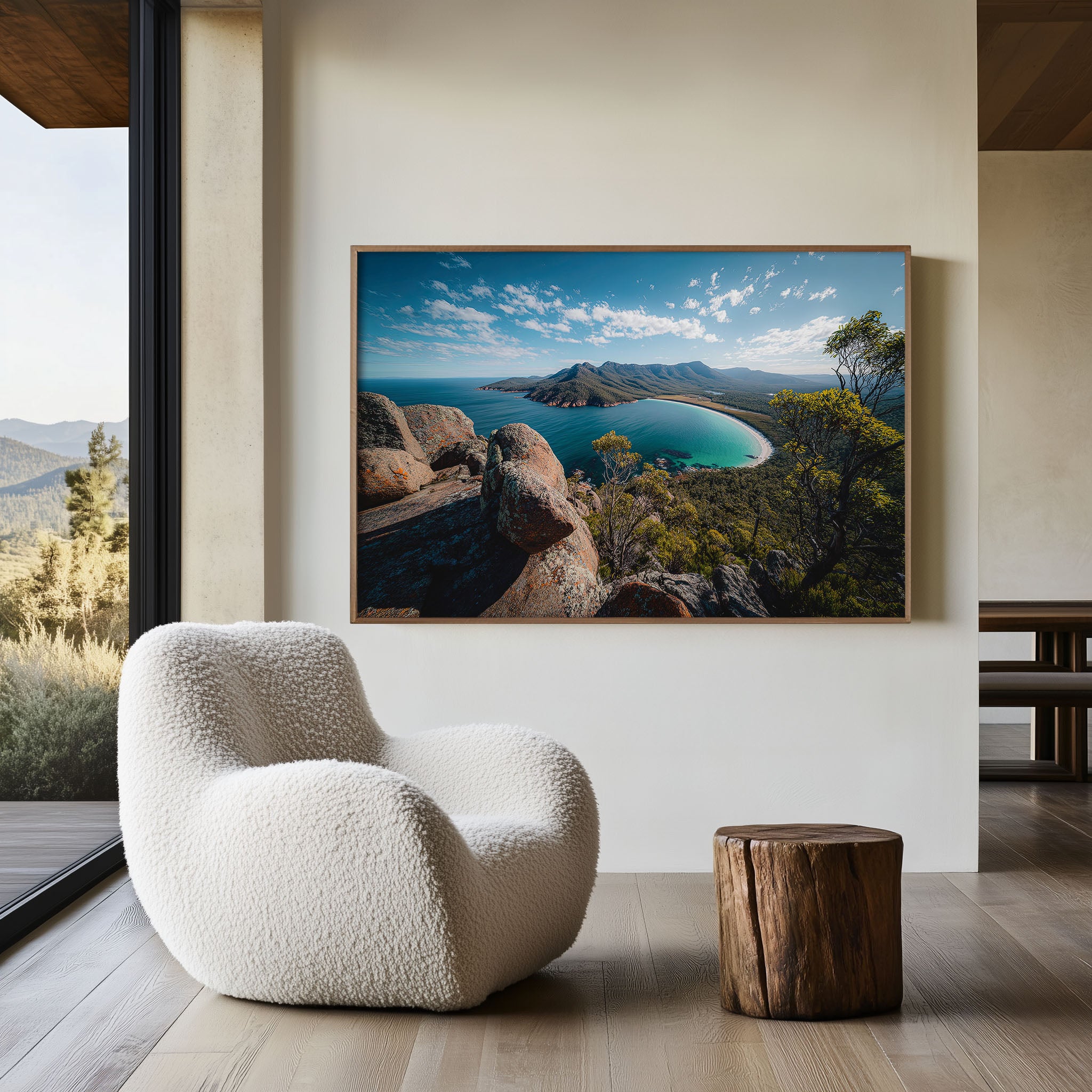 Wineglass Bay Tasmania Wall Art Print – Freycinet National Park Coast
