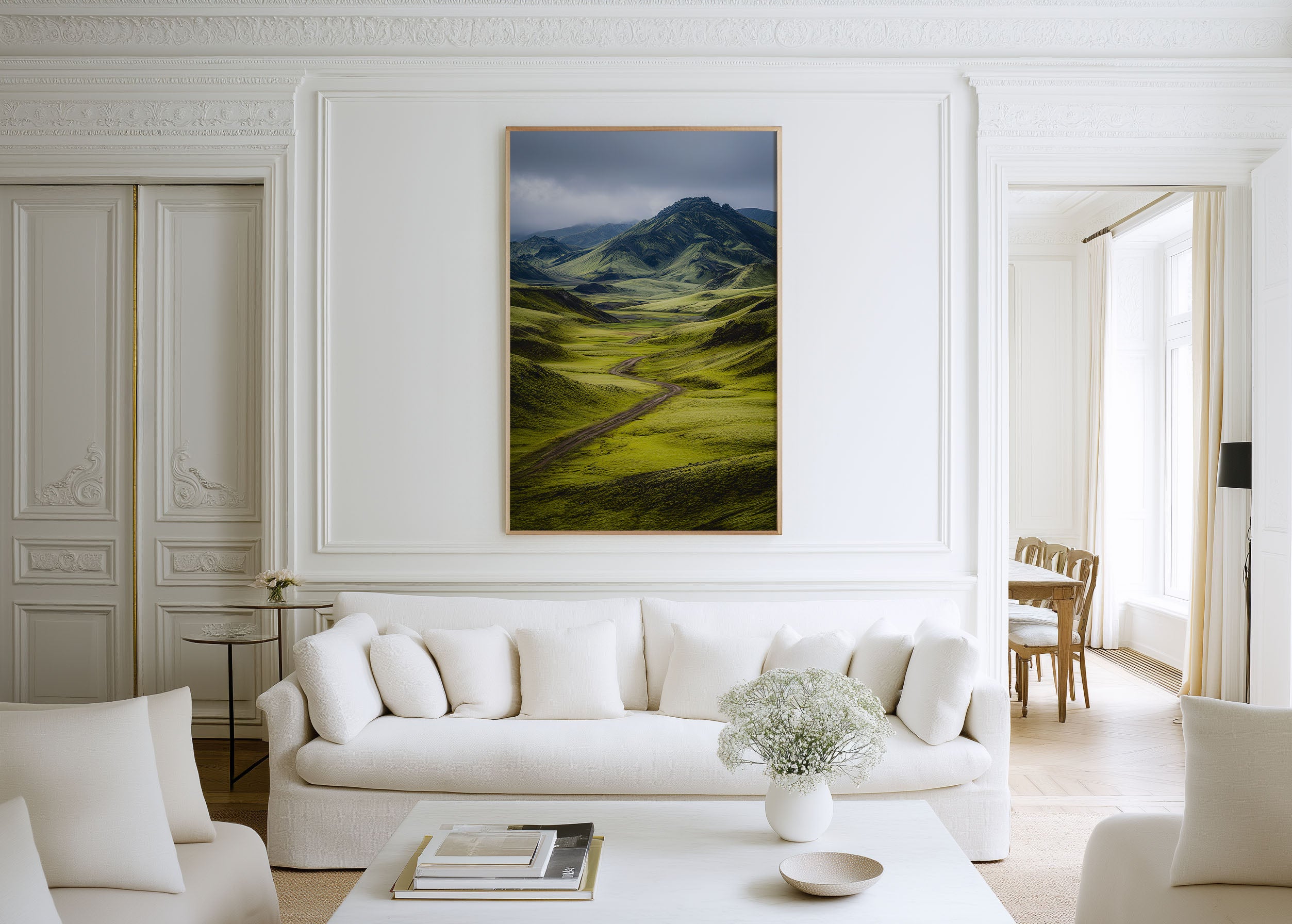 Iceland Moss Highlands Print | Green Volcanic Landscape Wall Art | Iceland Interior Photography