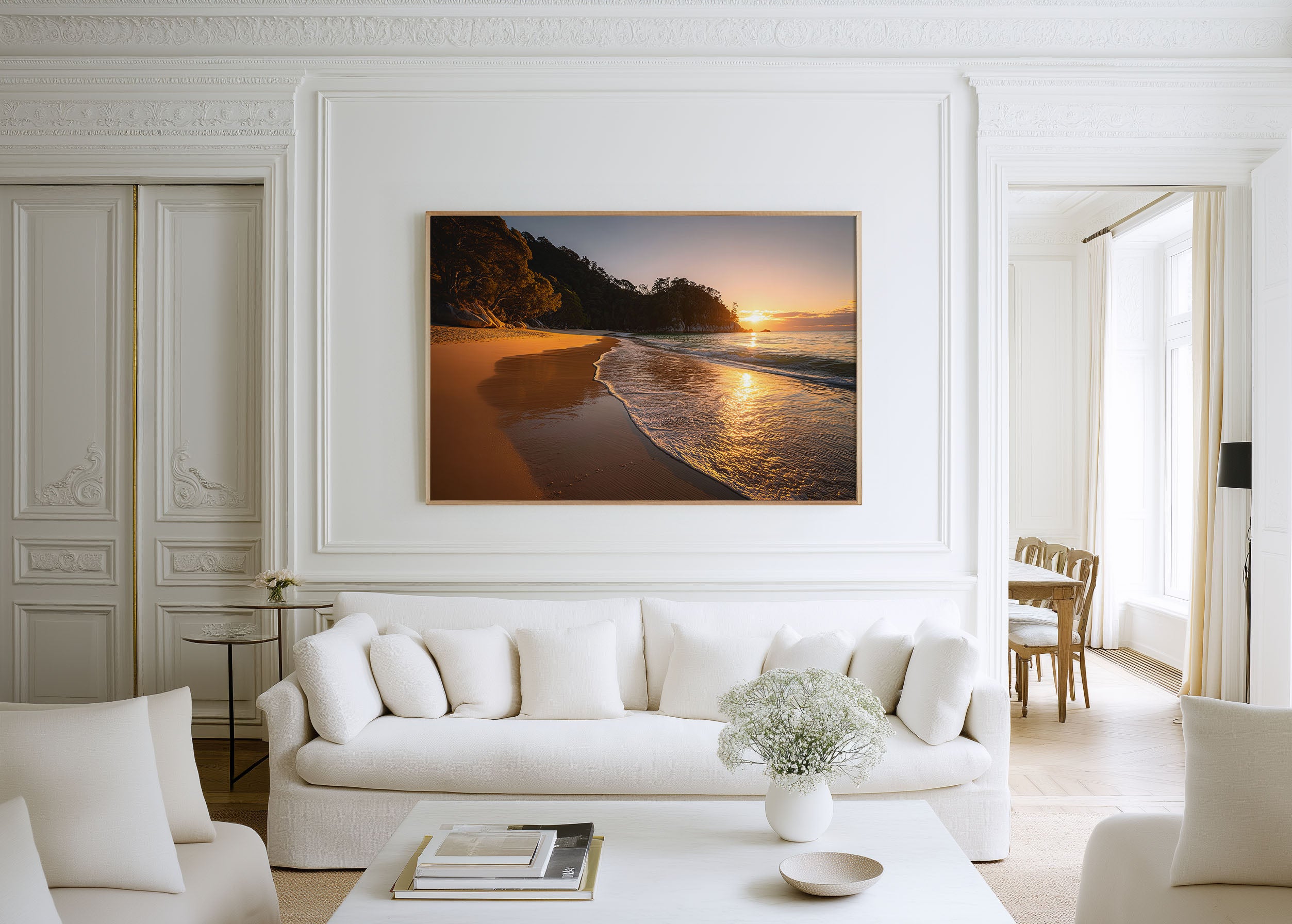 Abel Tasman Beach Sunset Wall Art Print – New Zealand