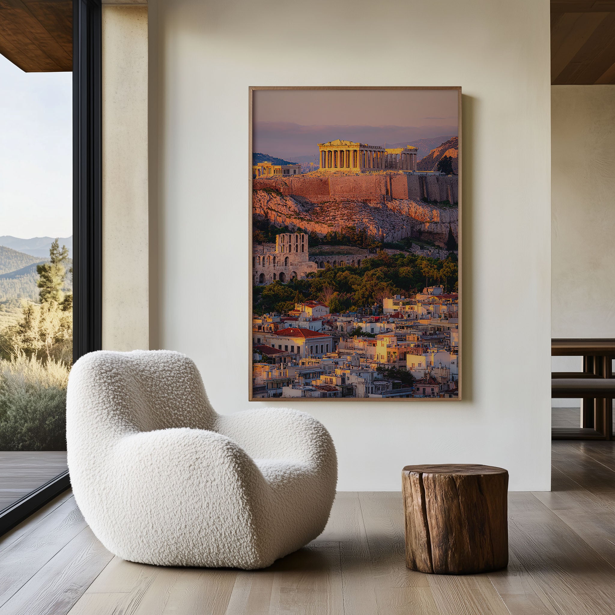 Parthenon Golden Hour | Athens Acropolis Greece Wall Art Print
