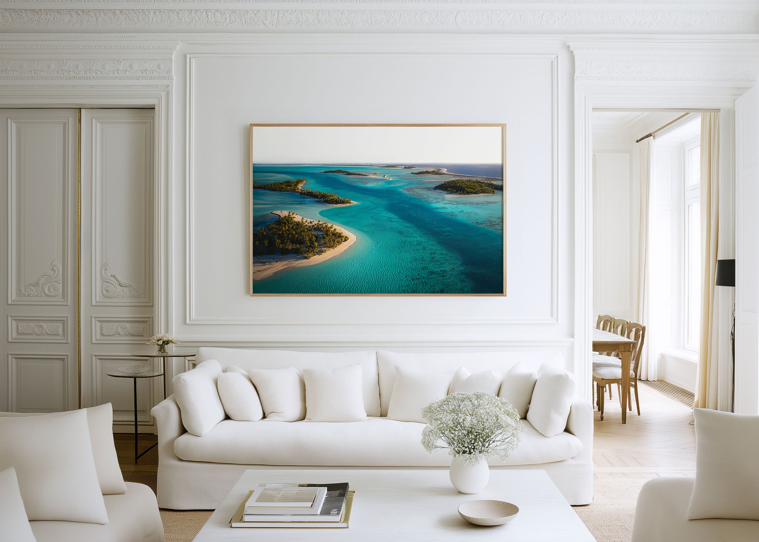 Aitutaki Tropical Islands Wall Art Print – Cook Islands Lagoon