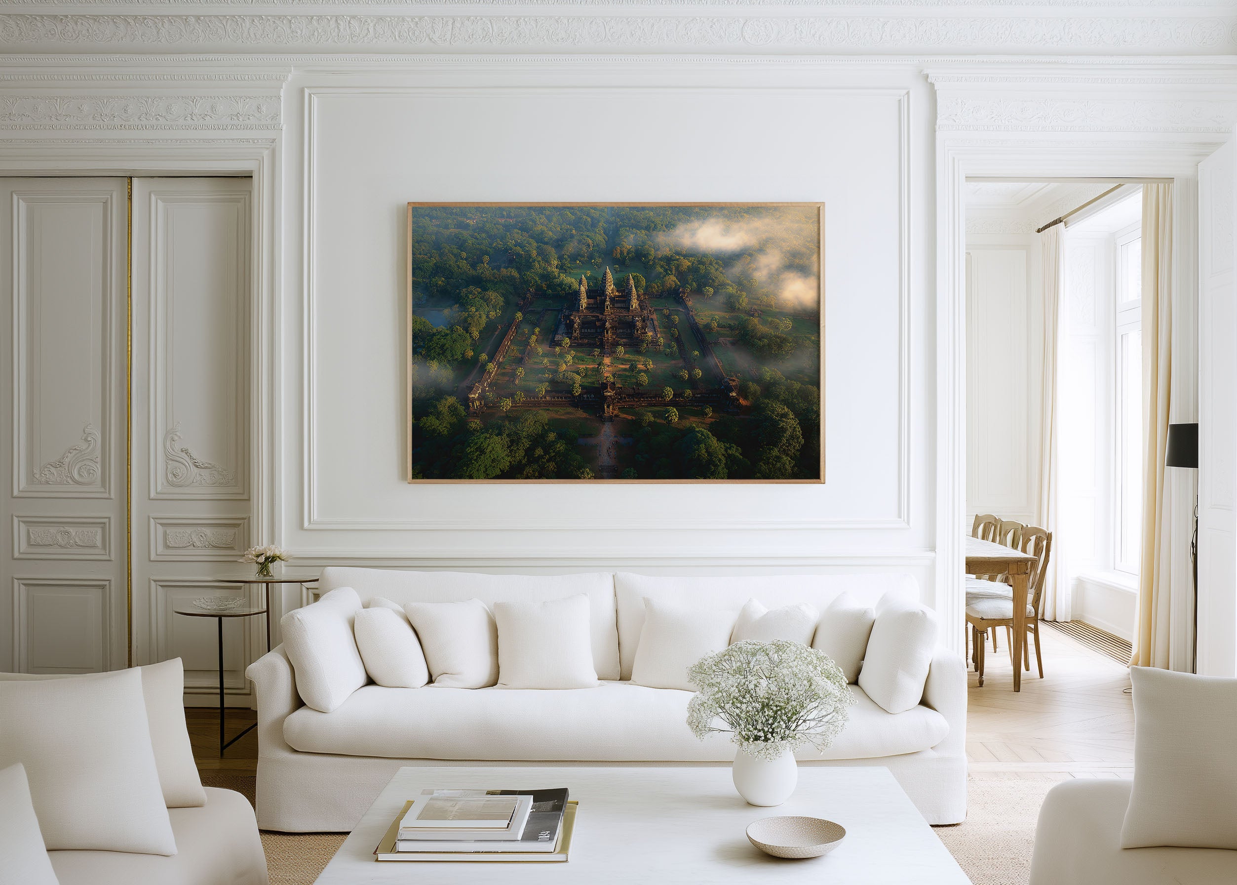 Angkor Wat Aerial Temple Wall Art Print – Cambodia Ancient Architecture