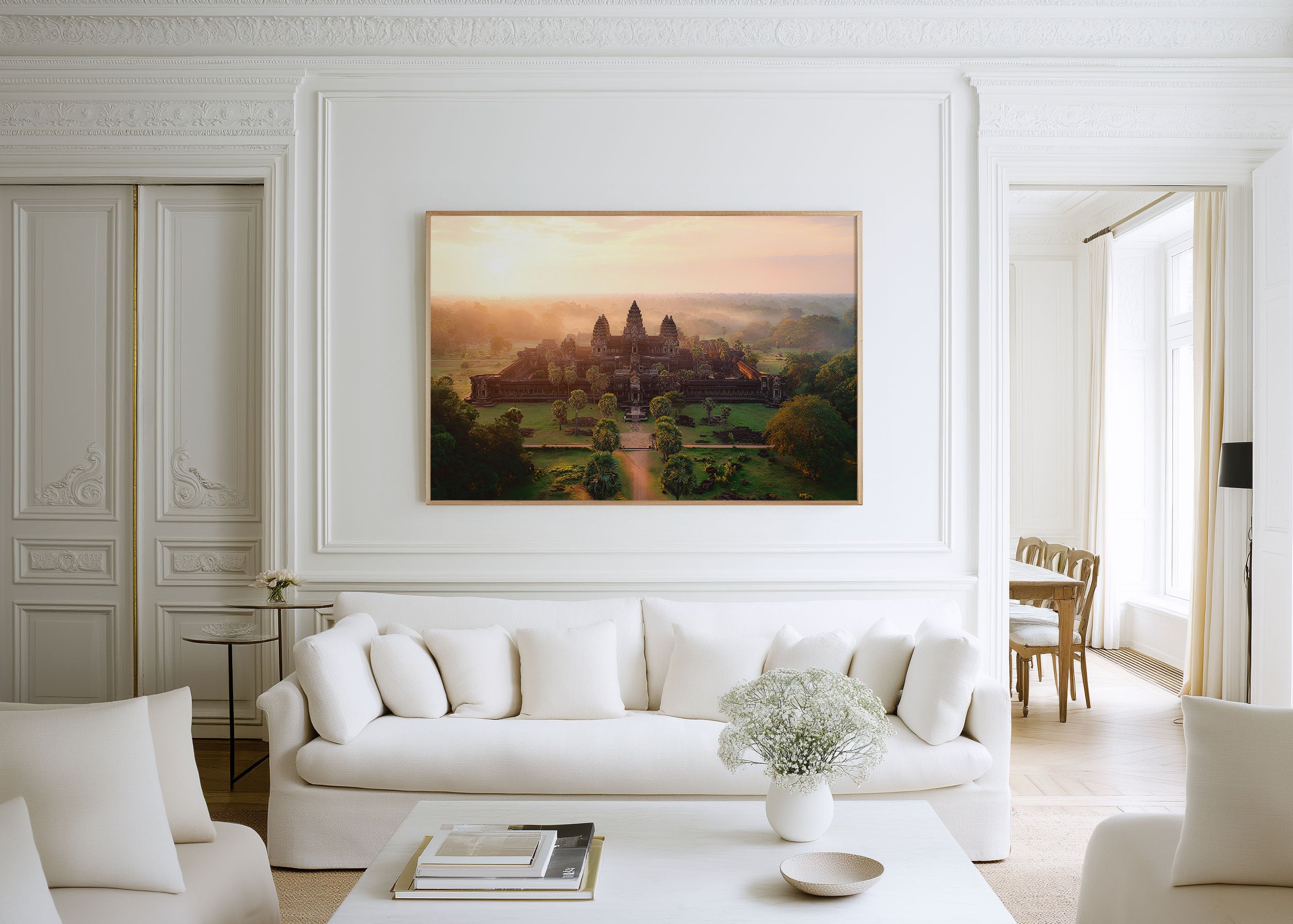 Angkor Wat Sunrise Wall Art Print – Cambodia Temple Landscape