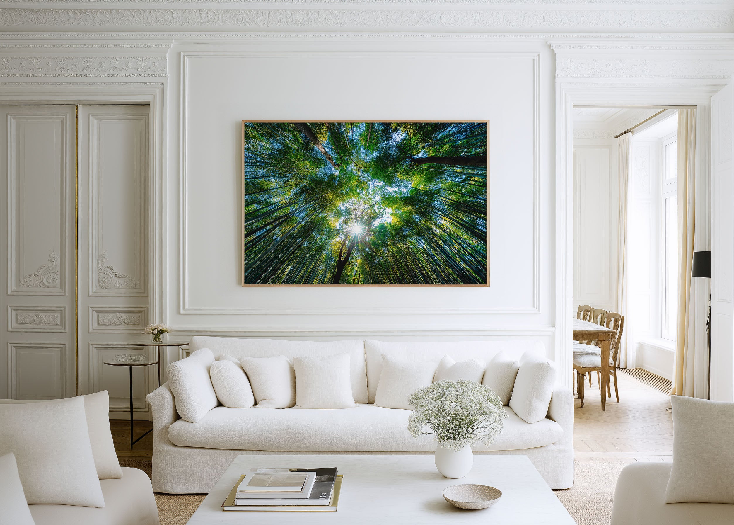 Arashiyama Bamboo Forest Wall Art Print – Kyoto Japan Nature Canvas