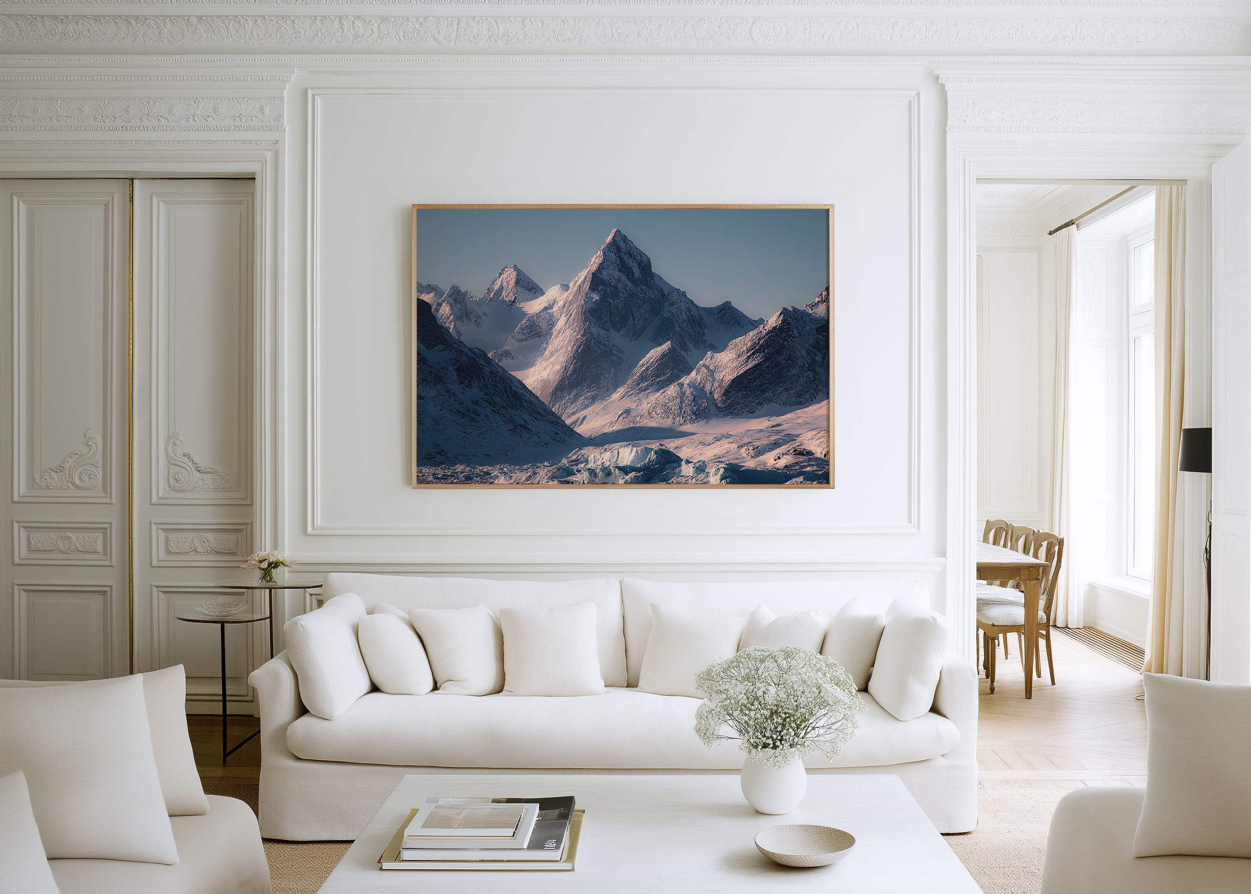 Greenland Arctic Mountain Wall Art | Glacial Peaks Landscape Print