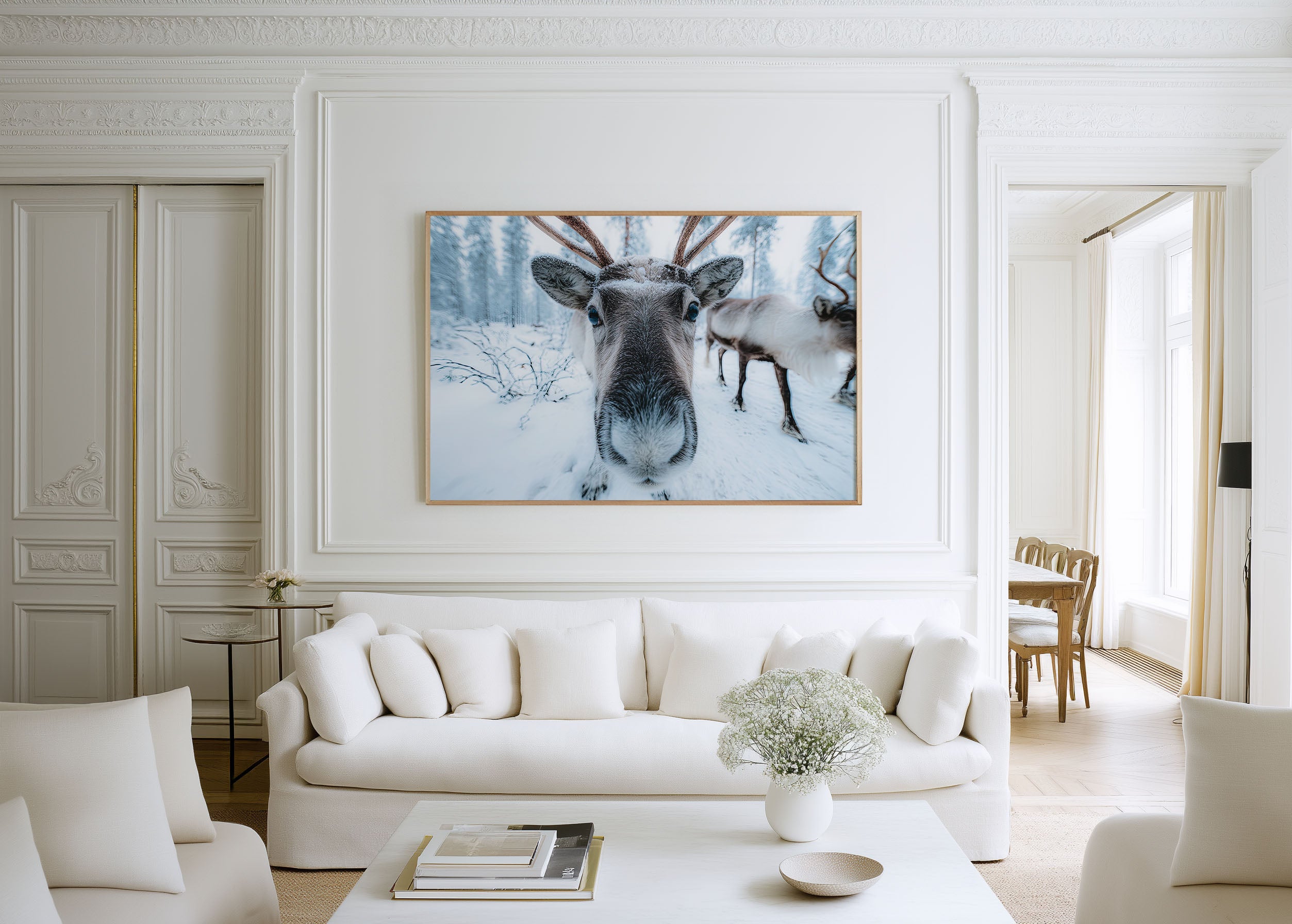 Lapland Reindeer Wall Art Print – Arctic Wildlife Photography