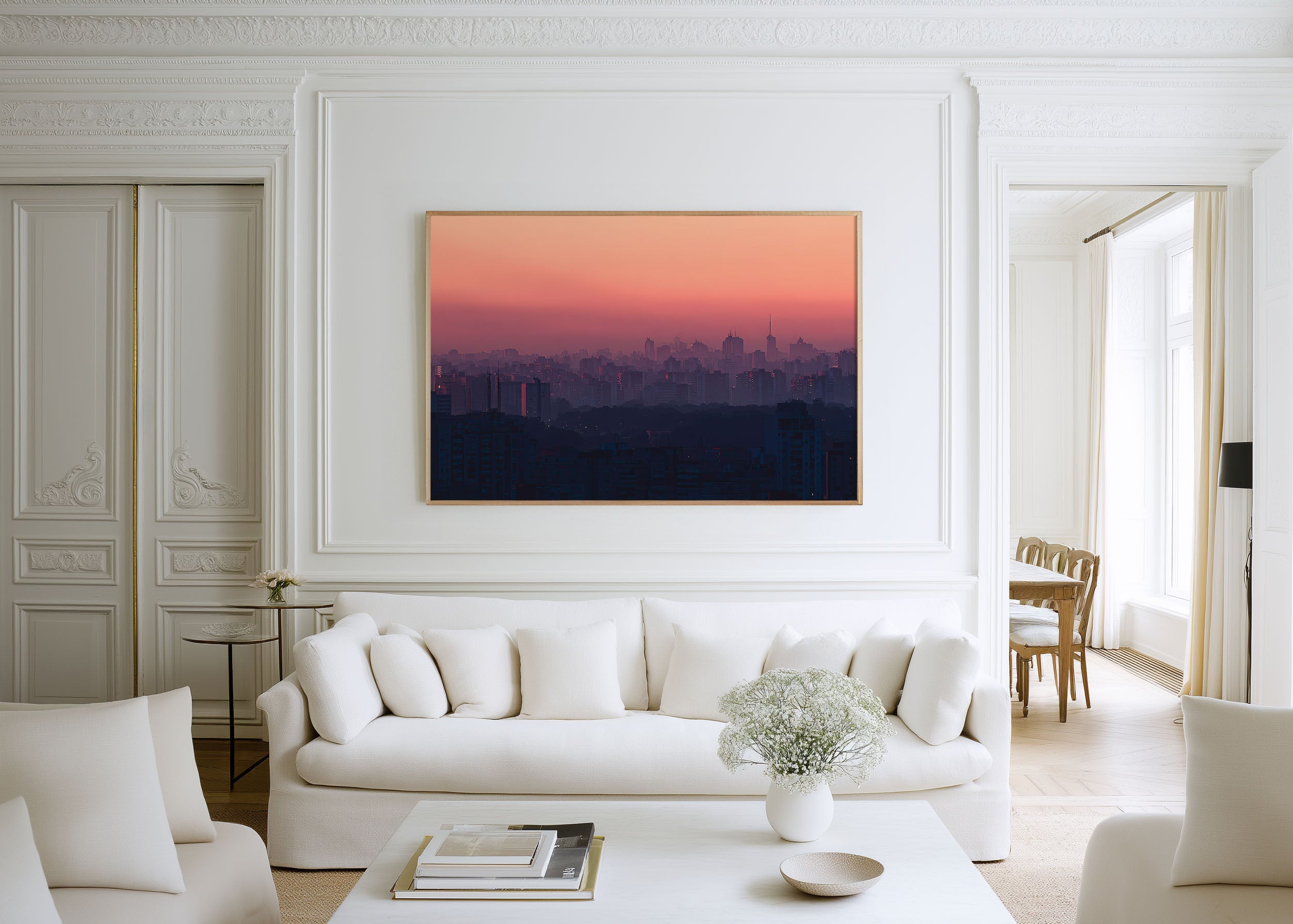 Asuncion Skyline Wall Art Print | Paraguay Sunset City Poster