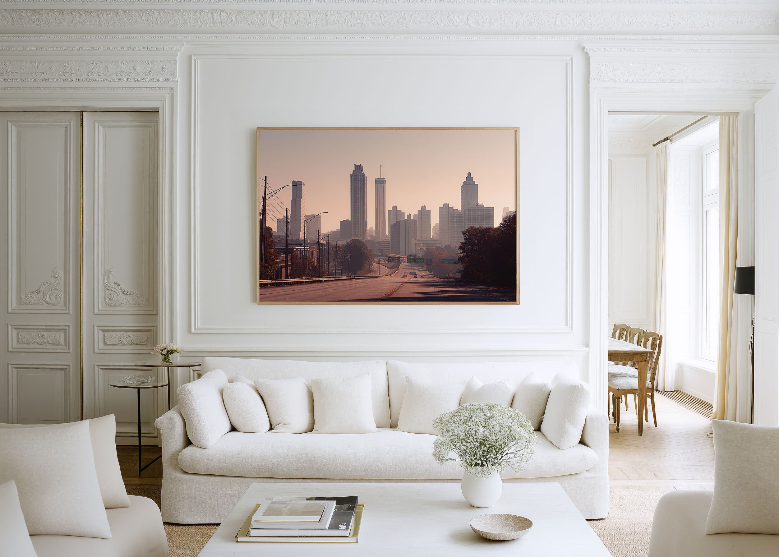 Atlanta Skyline Wall Art Print | Georgia Downtown City Poster