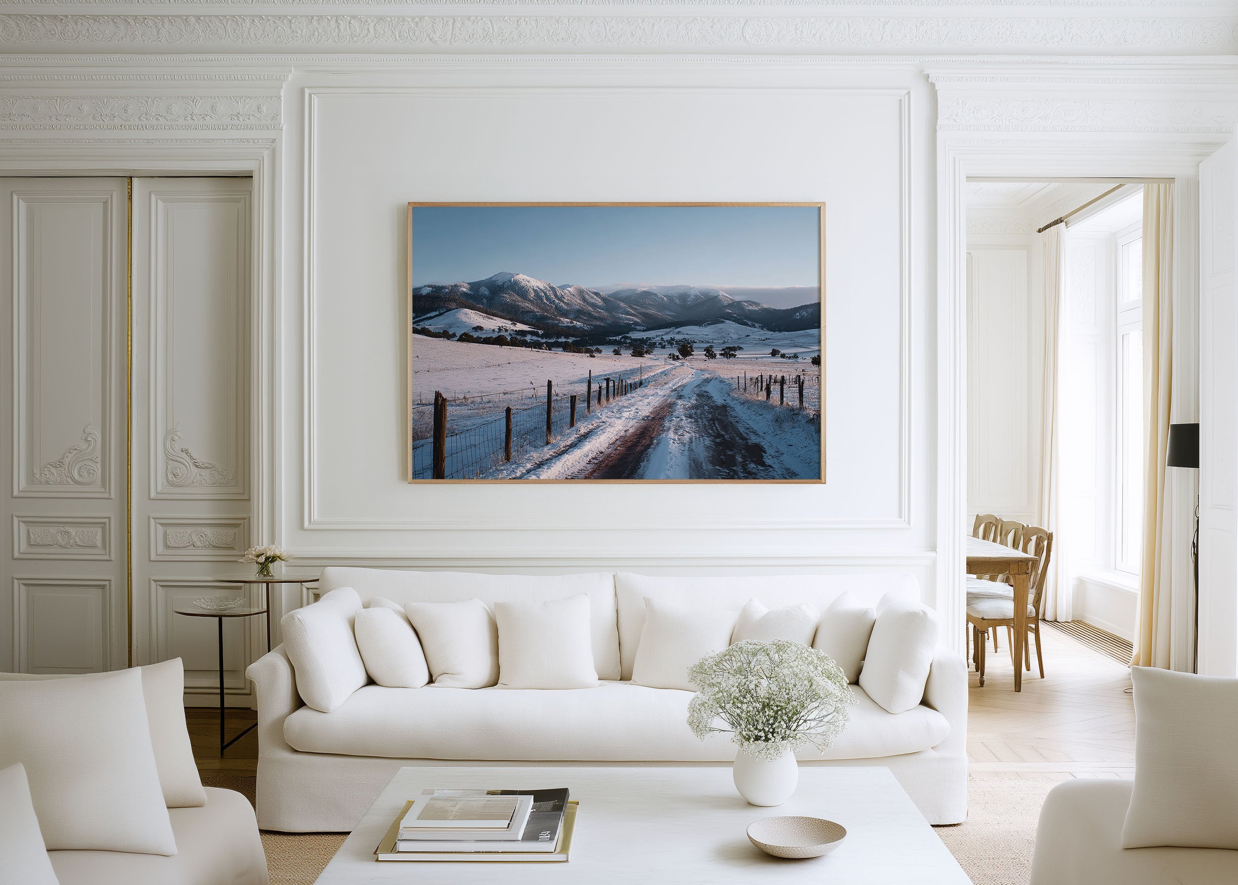 Australian Snowy Mountains Winter Wall Art Print | Scenic Rural Landscape Photography