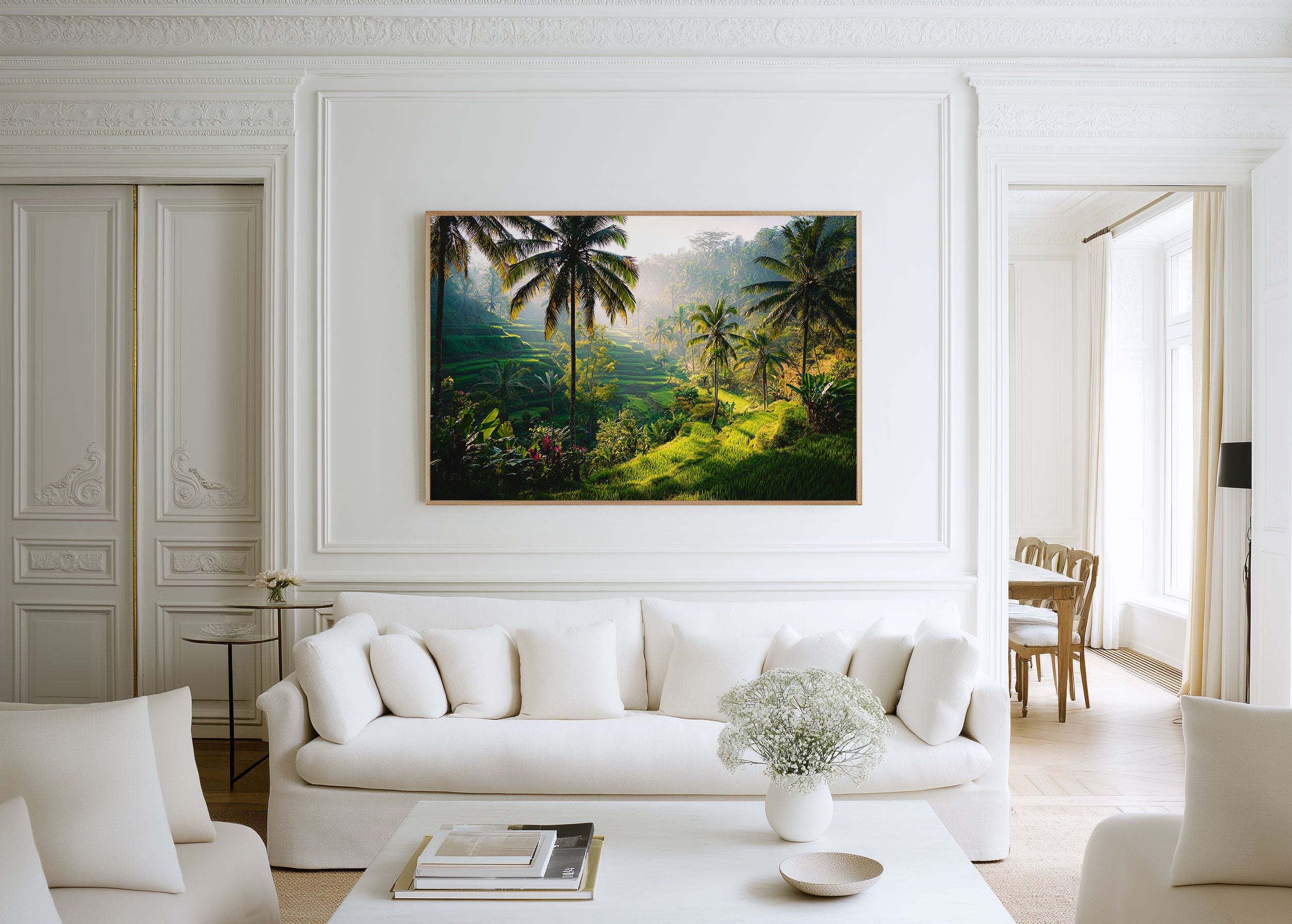 Bali Rice Fields Print – Tropical Green Wall Art