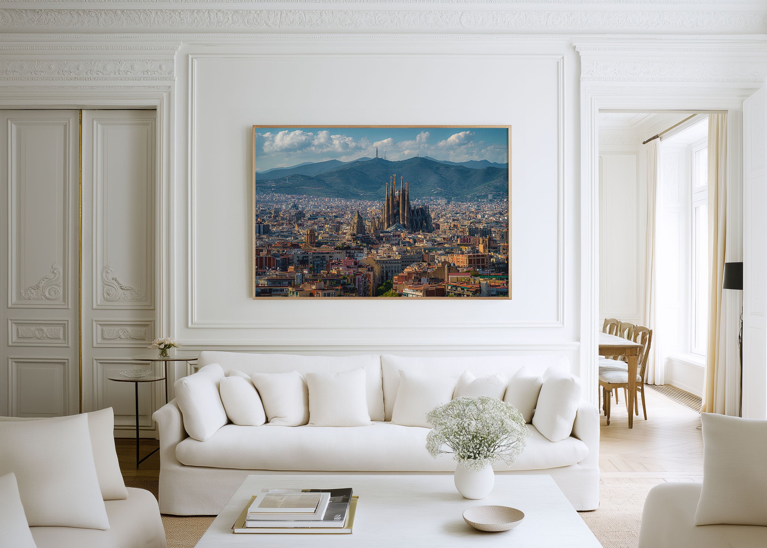 Barcelona Sagrada Familia Wall Art Print | Spain Skyline Poster