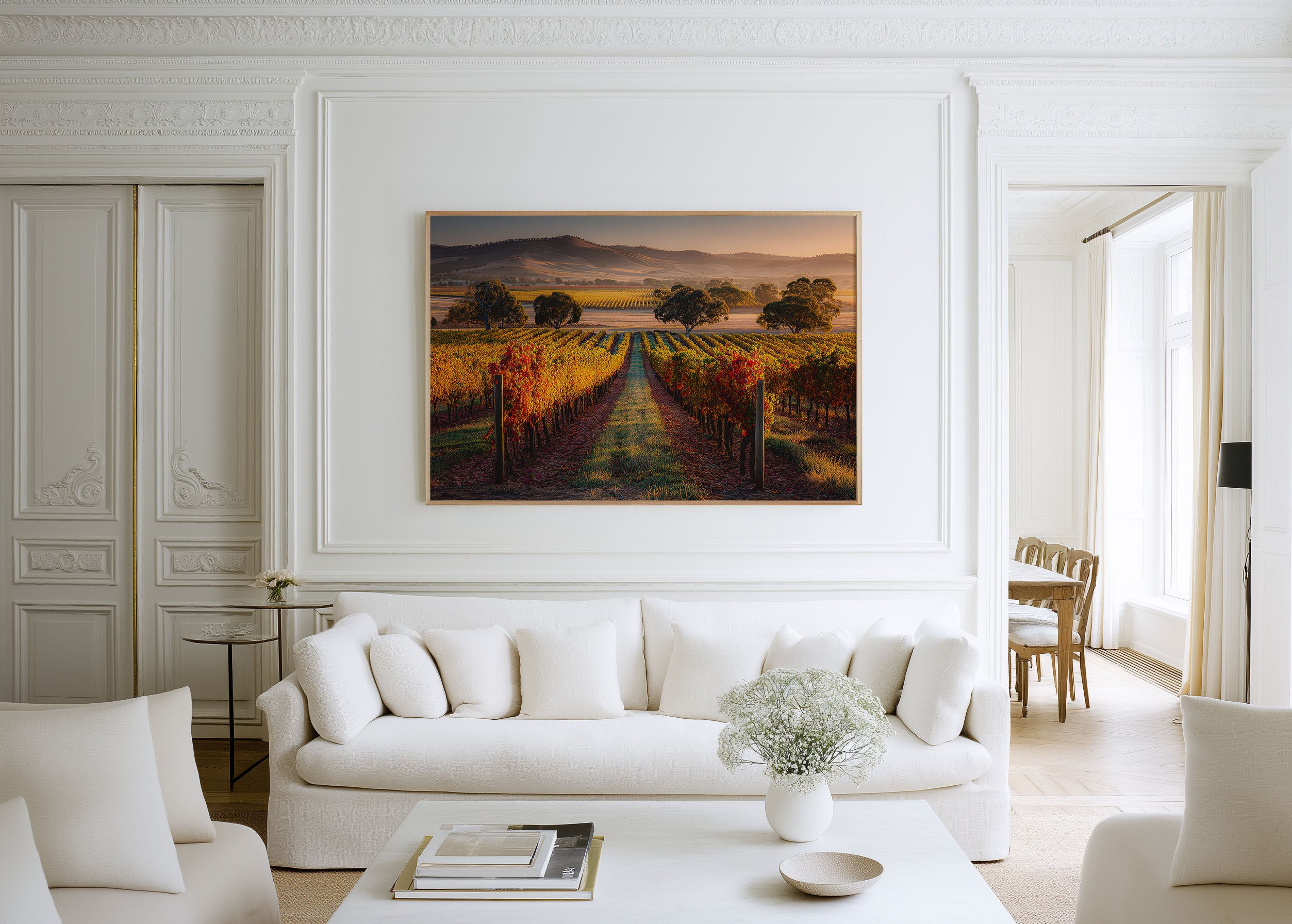 Barossa Valley Autumn Vineyard Wall Art | South Australia Print