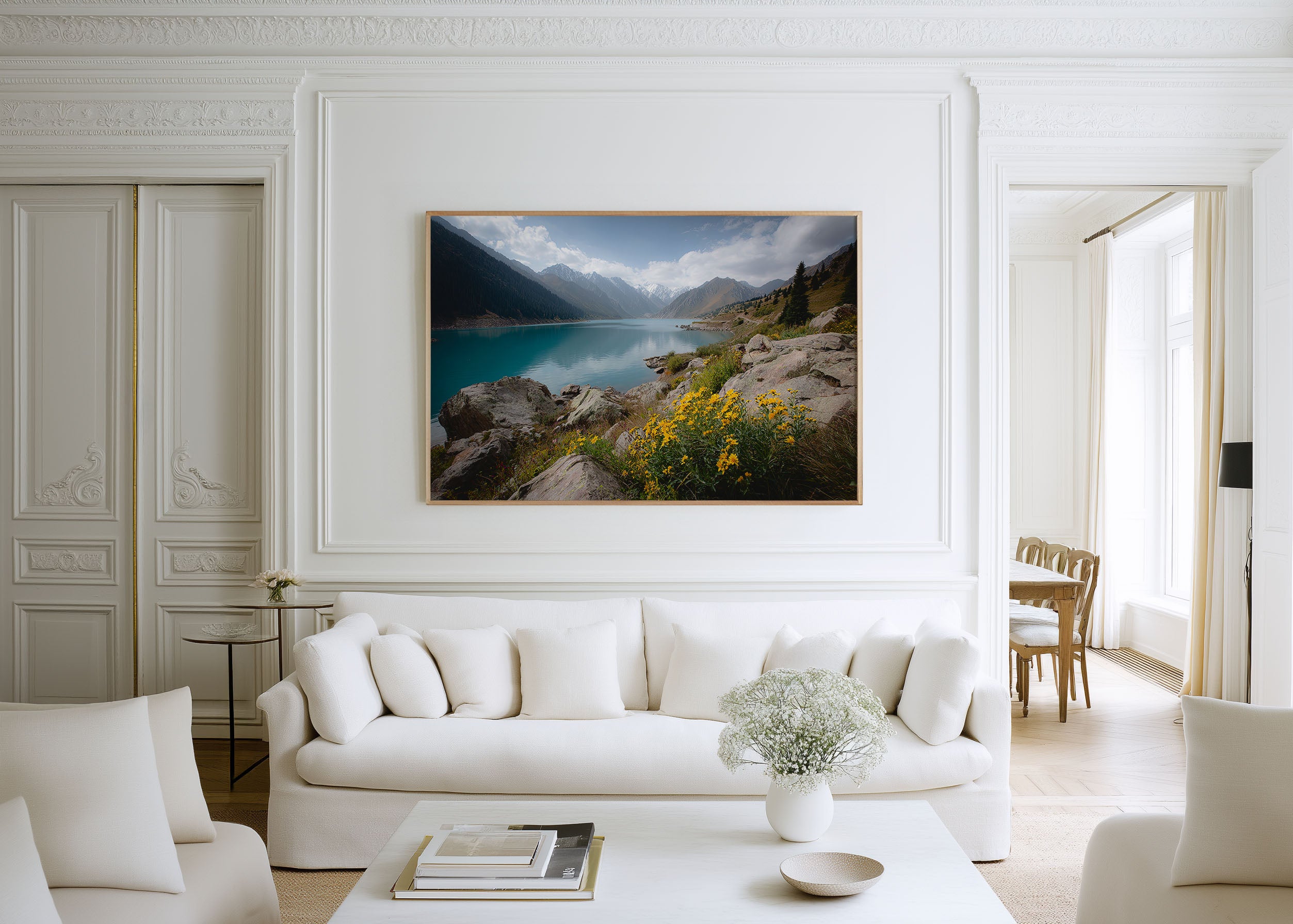 Big Almaty Lake Wall Art Print – Kazakhstan Turquoise Alpine Lake