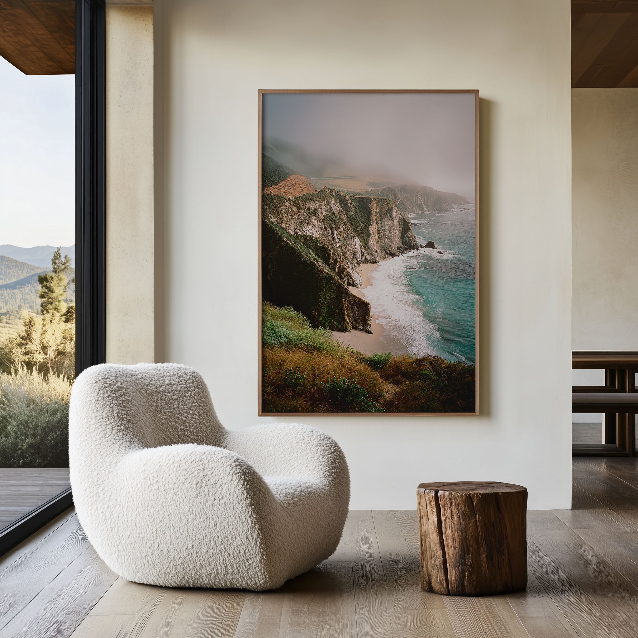 Big Sur Bixby Bridge Wall Art Print | California Coastal Ocean Canvas