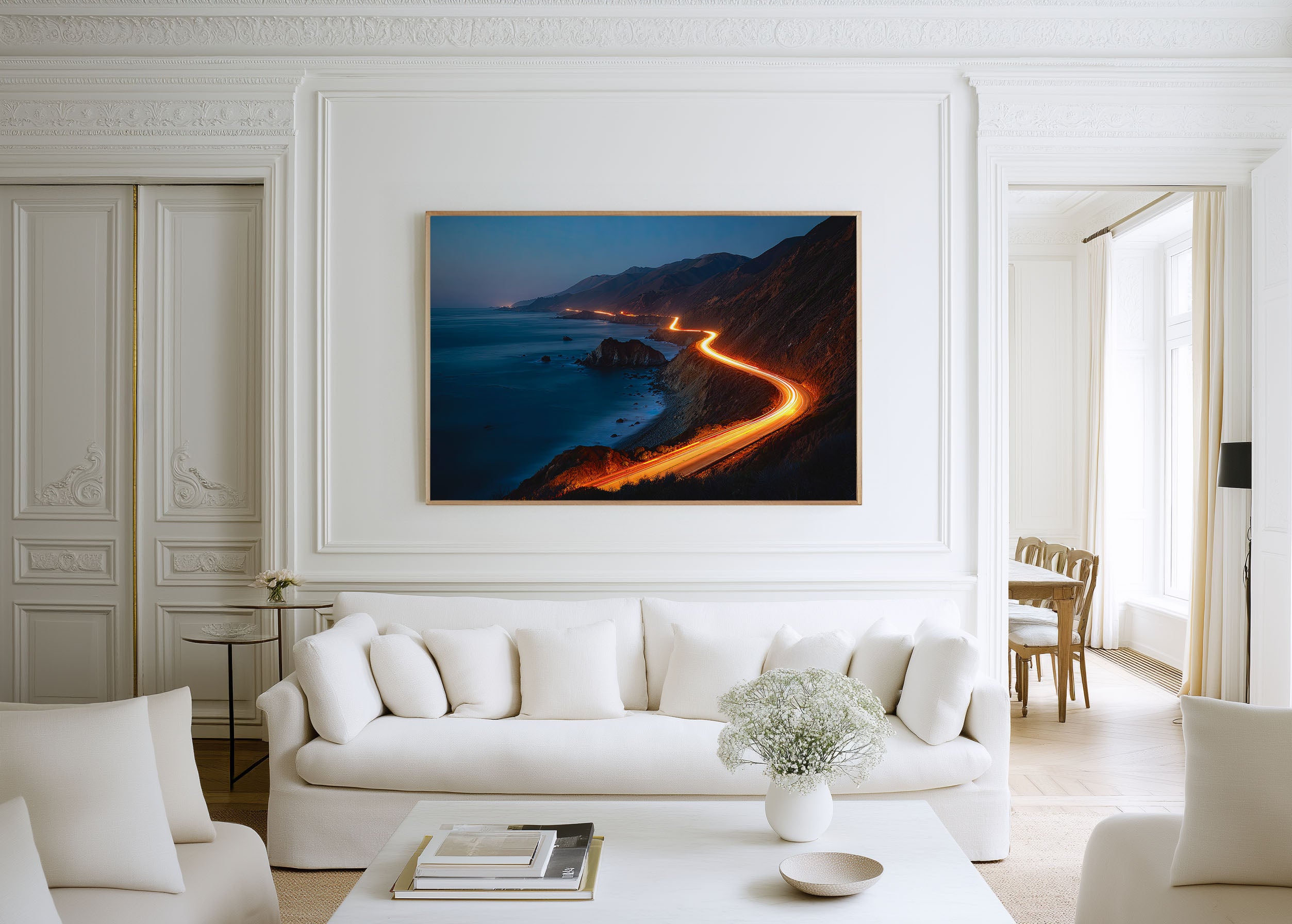Big Sur Pacific Coast Highway Wall Art Print, California Coastal Landscape