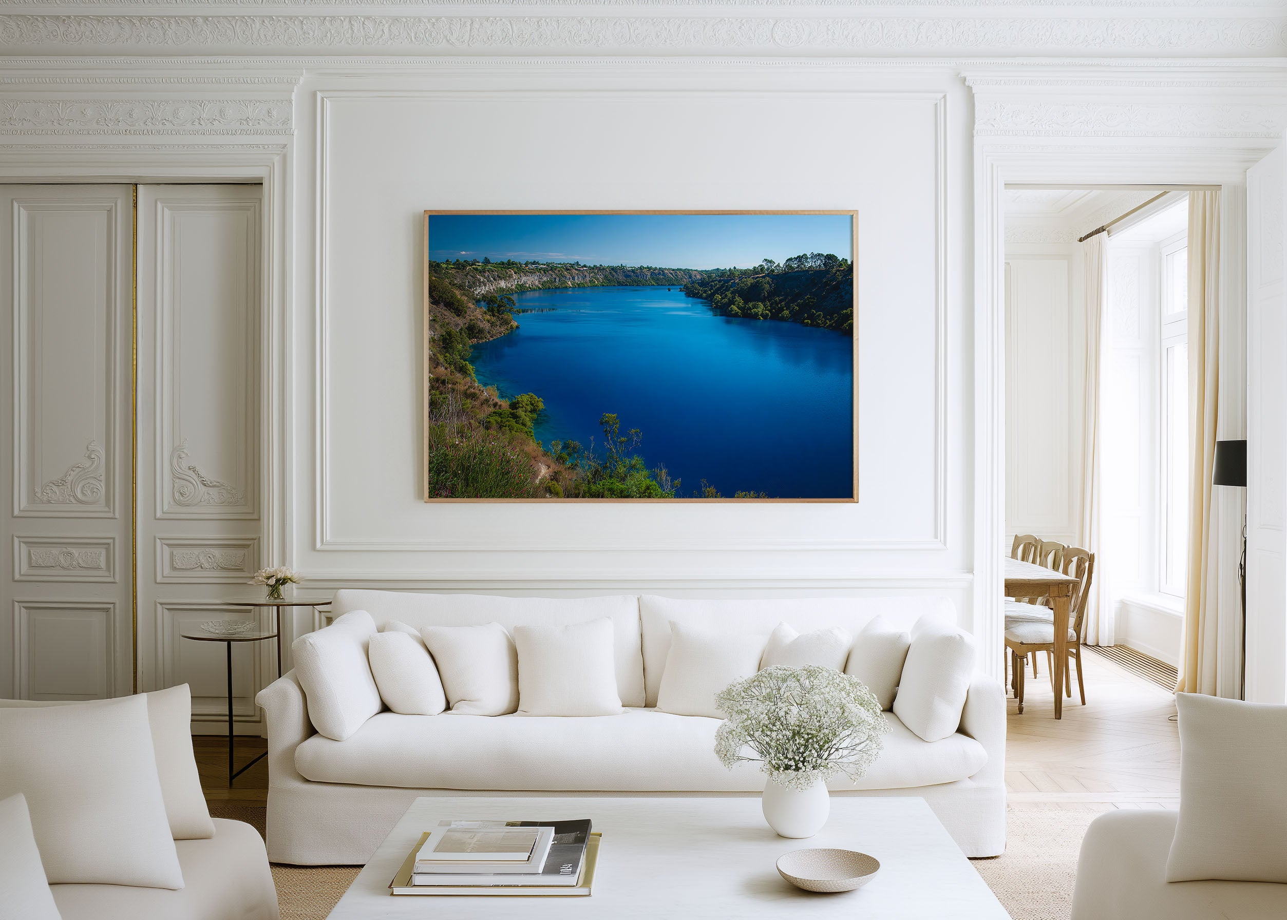 Blue Lake Mount Gambier Wall Art Print | South Australia Poster