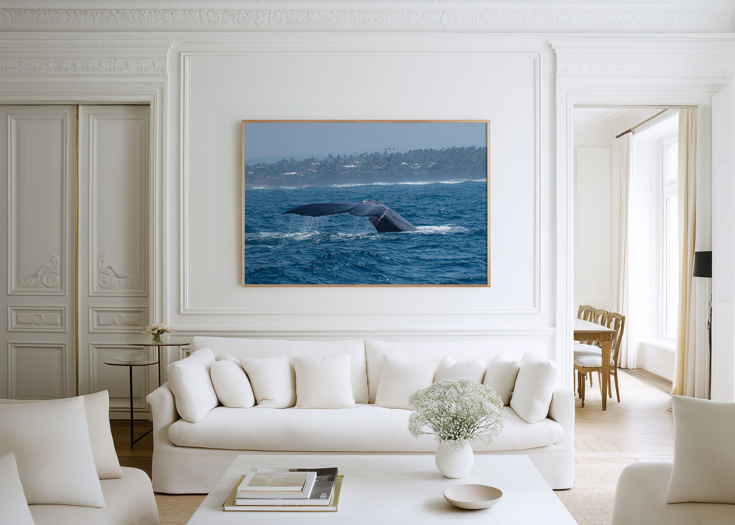 Blue Whale Wall Art – Sri Lanka Ocean Wildlife Photography Print