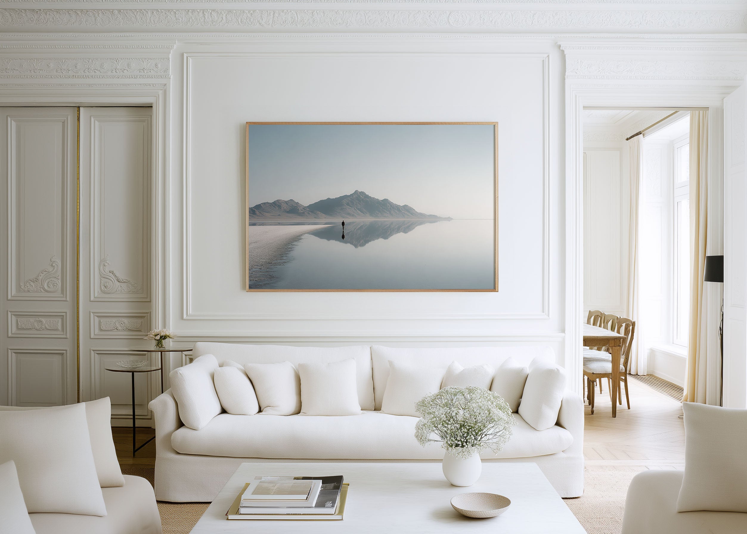 Bonneville Salt Flats Utah Minimalist Wall Art Print