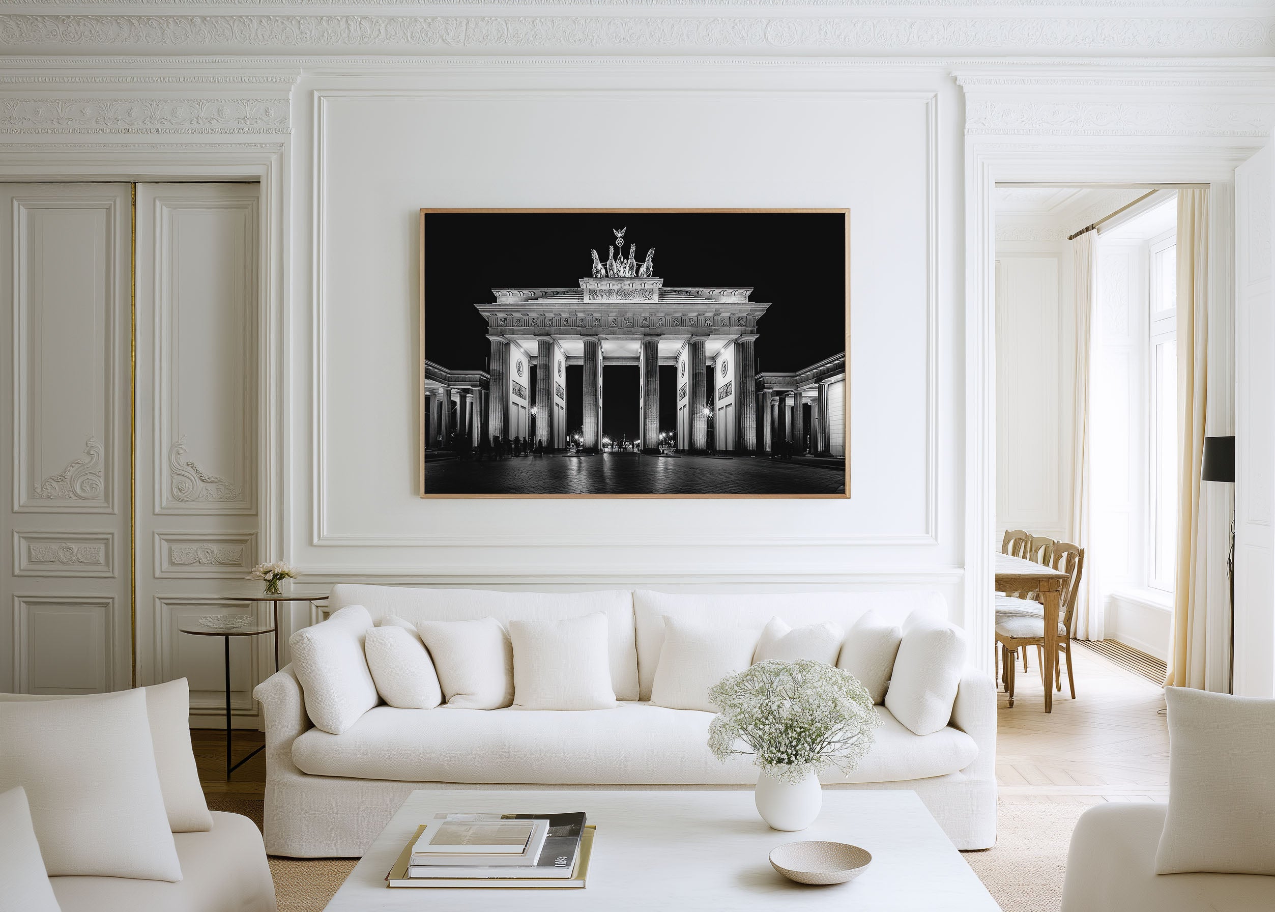 Brandenburg Gate Wall Art Print – Black and White Berlin Photography