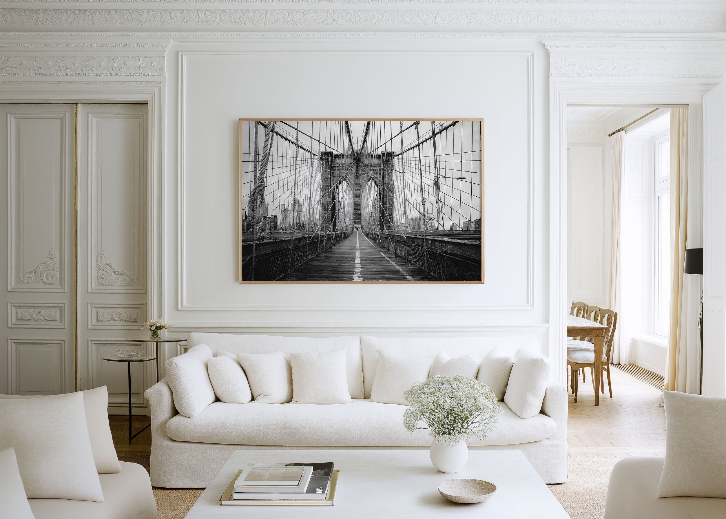 Brooklyn Bridge Wall Art Print 2 – Black and White New York Photography