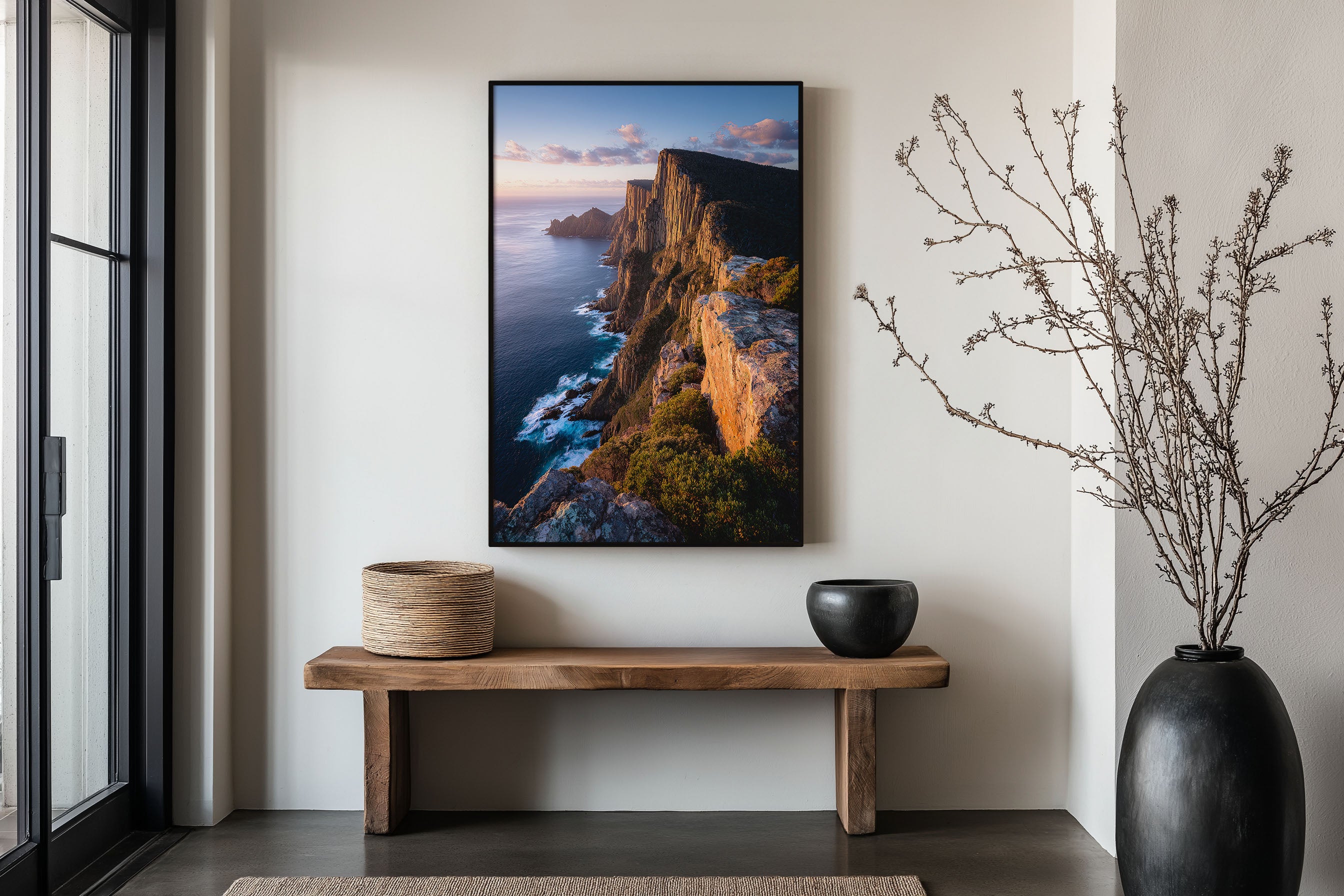 Cape Hauy Tasmania Wall Art Print | Tasman National Park Dolerite Sea Cliff Sunset Photography | Australian Travel Poster | Dramatic Coastal Home Decor