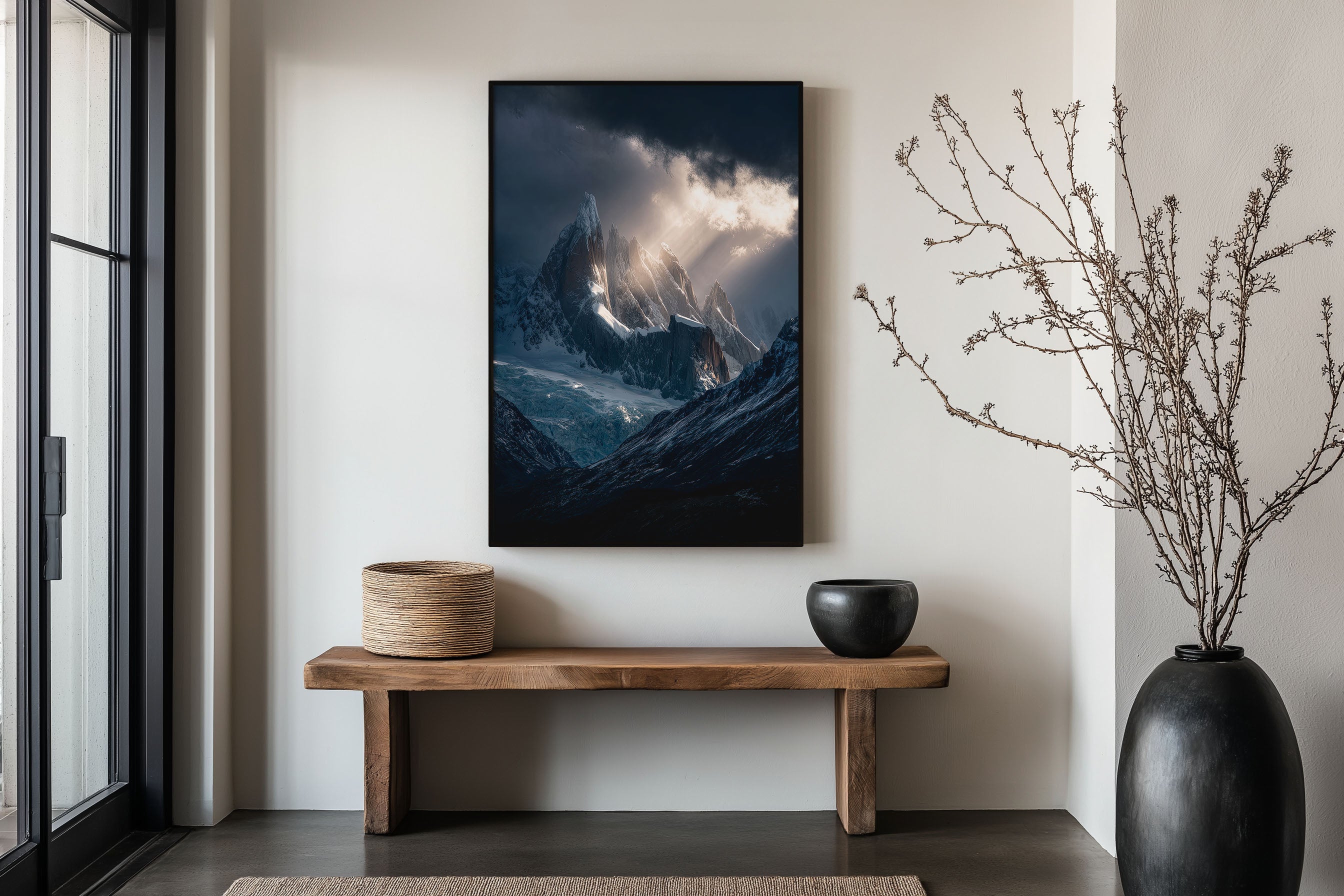 Cerro Torre Patagonia Print | Dramatic Mountain Wall Art | Patagonia Storm Light Landscape Photography Poster