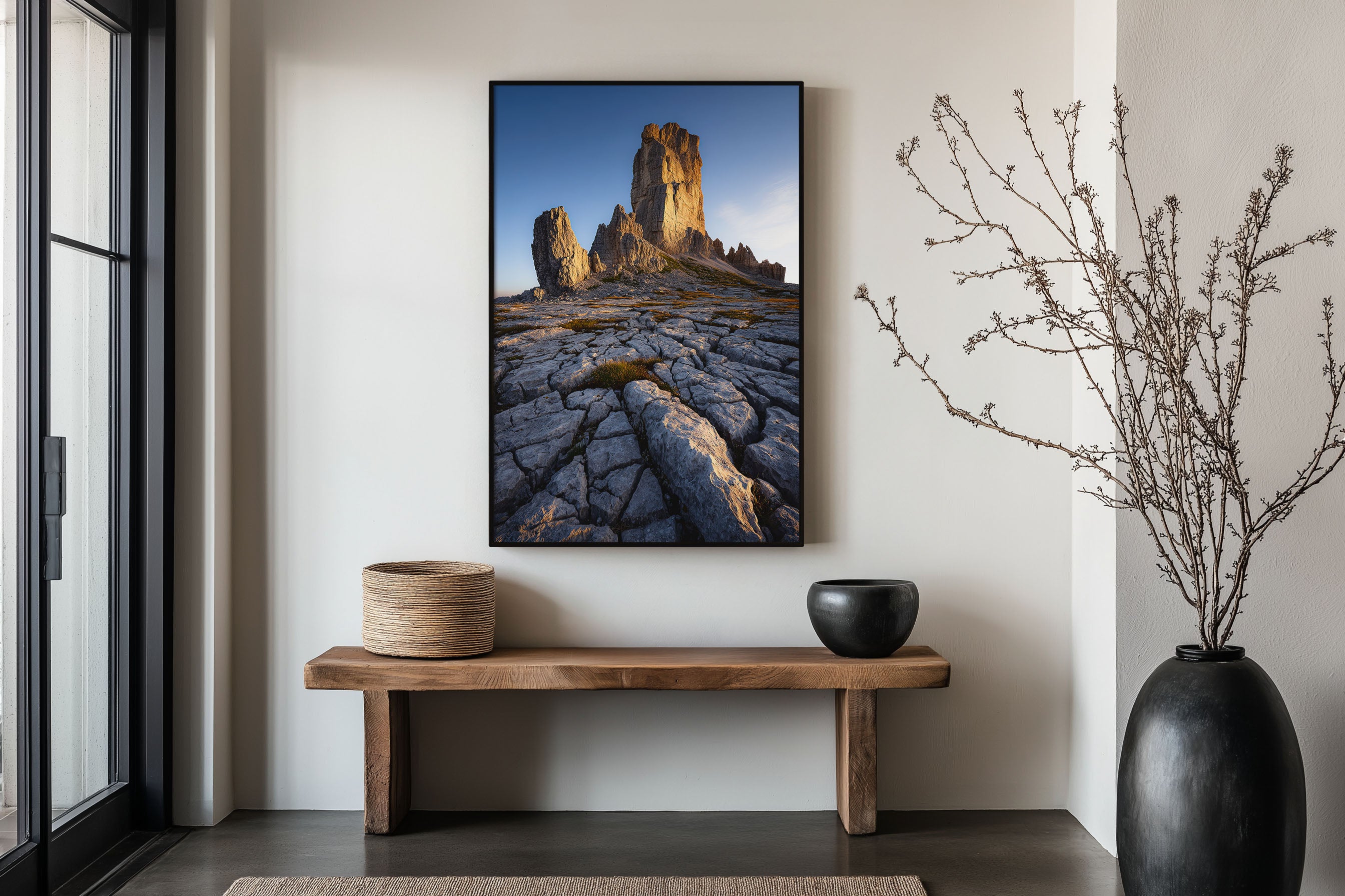 Cinque Torri Dolomites Print | Italian Alps Rock Tower Wall Art | Dolomites Golden Hour Landscape Photography Poster