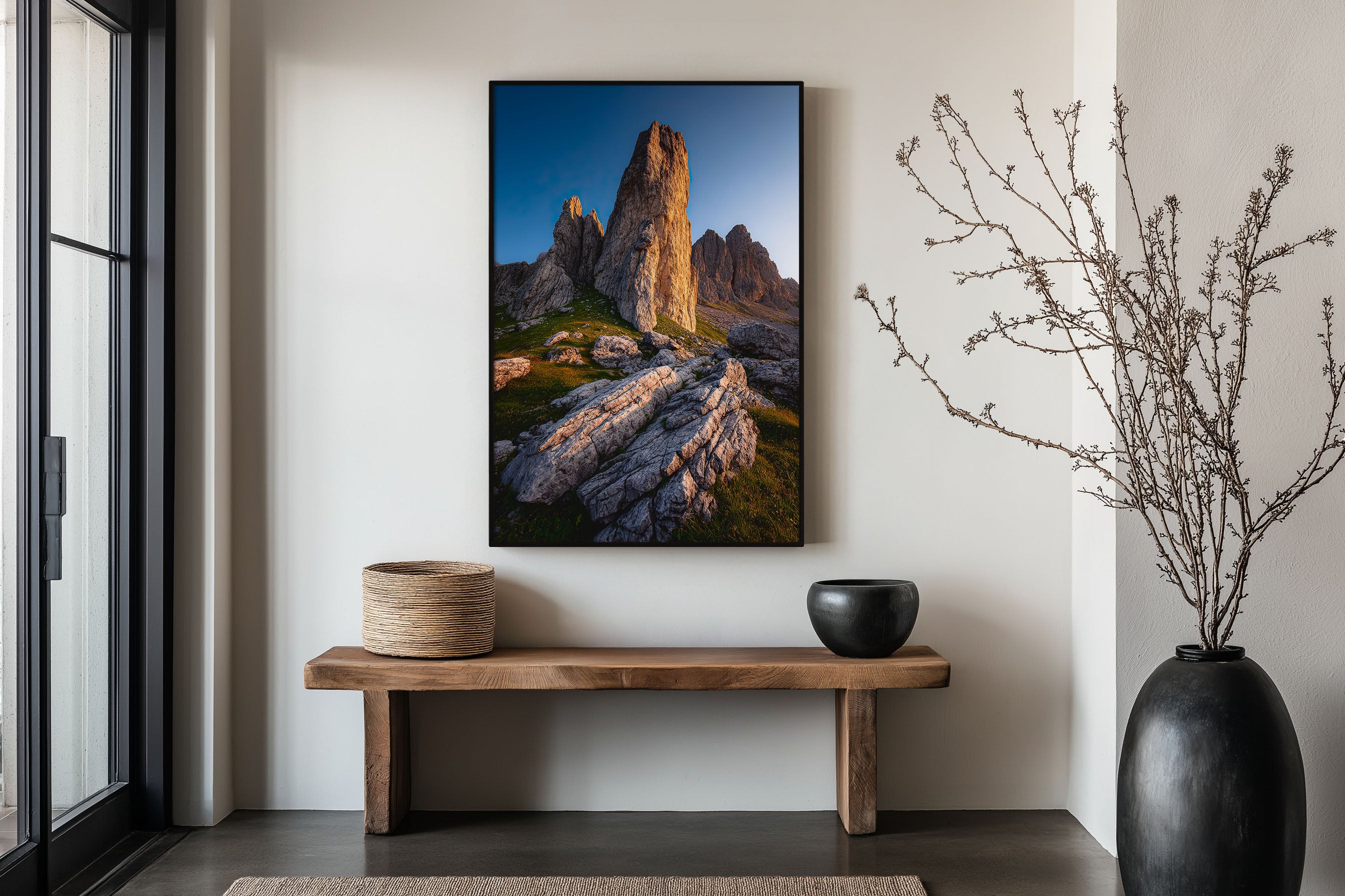 Cinque Torri Rock Spire Dolomites Print | Italian Alps Sunset Wall Art | Dolomites Rock Tower Alpine Landscape Photography Poster