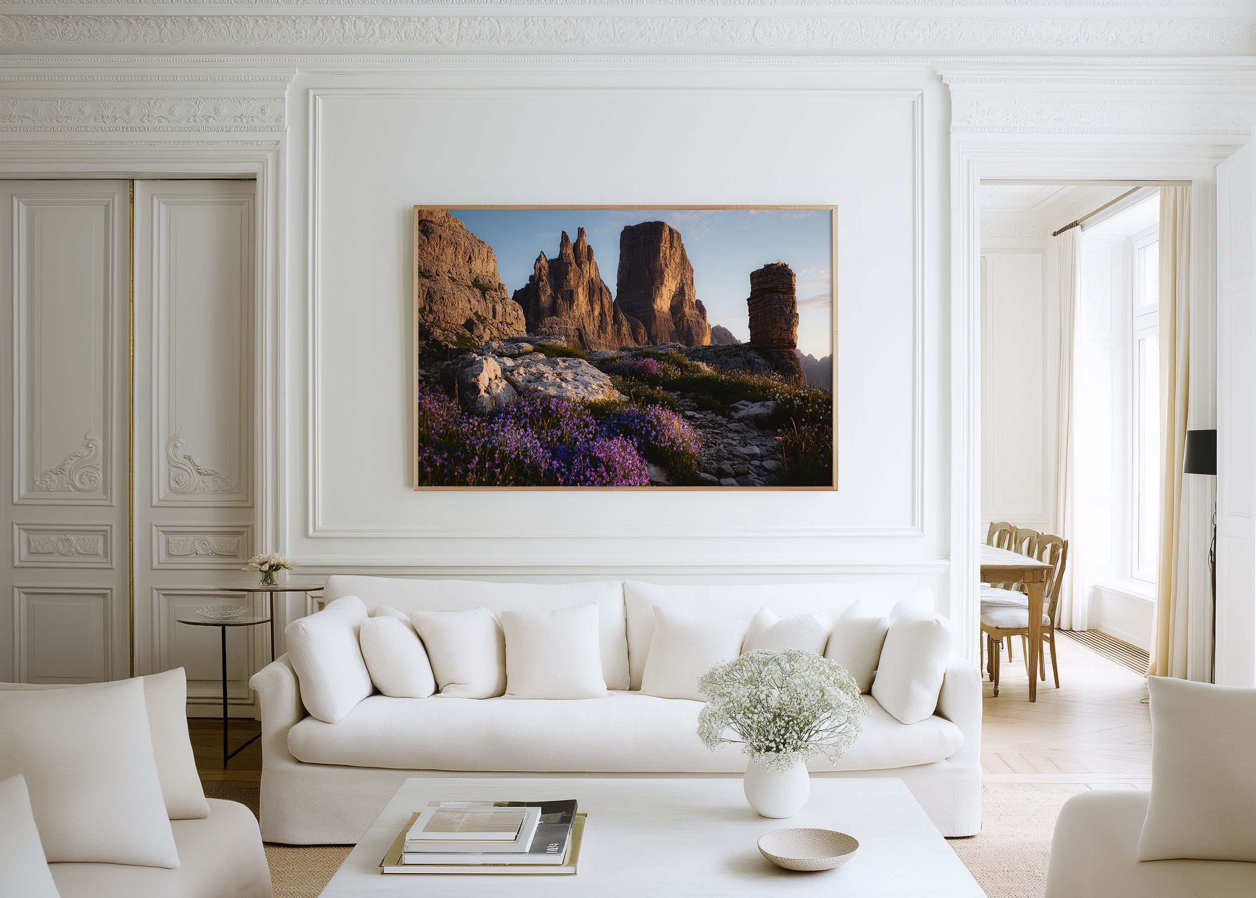 Cinque Torri Dolomites Wall Art | Italian Alps Sunrise Photography Print