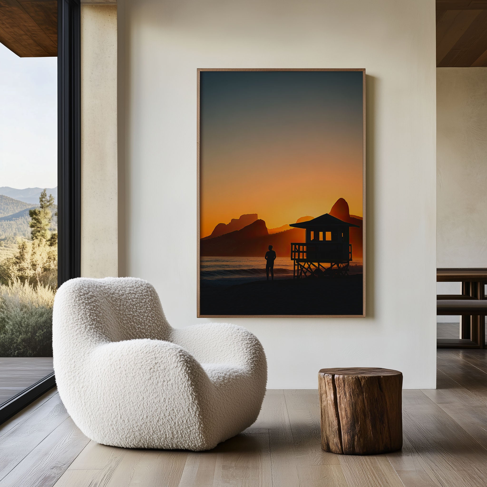 Copacabana Beach Sunset Wall Art Print | Rio de Janeiro Coastal Photography