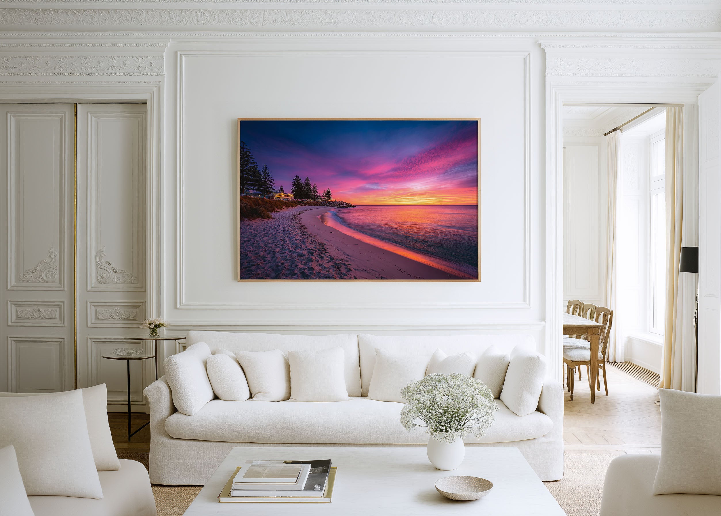Cottesloe Beach Perth Sunset Wall Art Print | Western Australia Coast