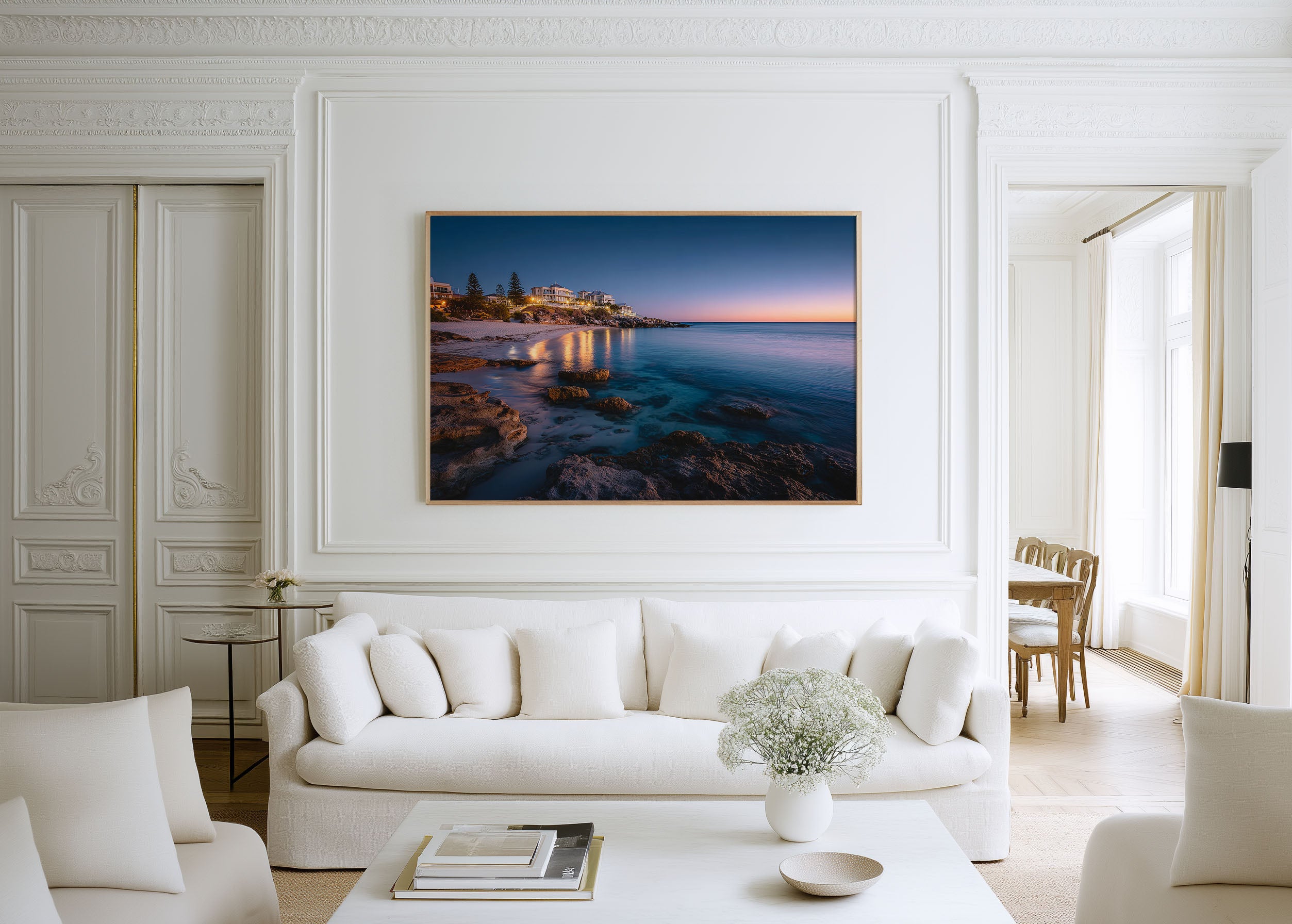 Cottesloe Beach Twilight Wall Art Print | Perth Western Australia Coast