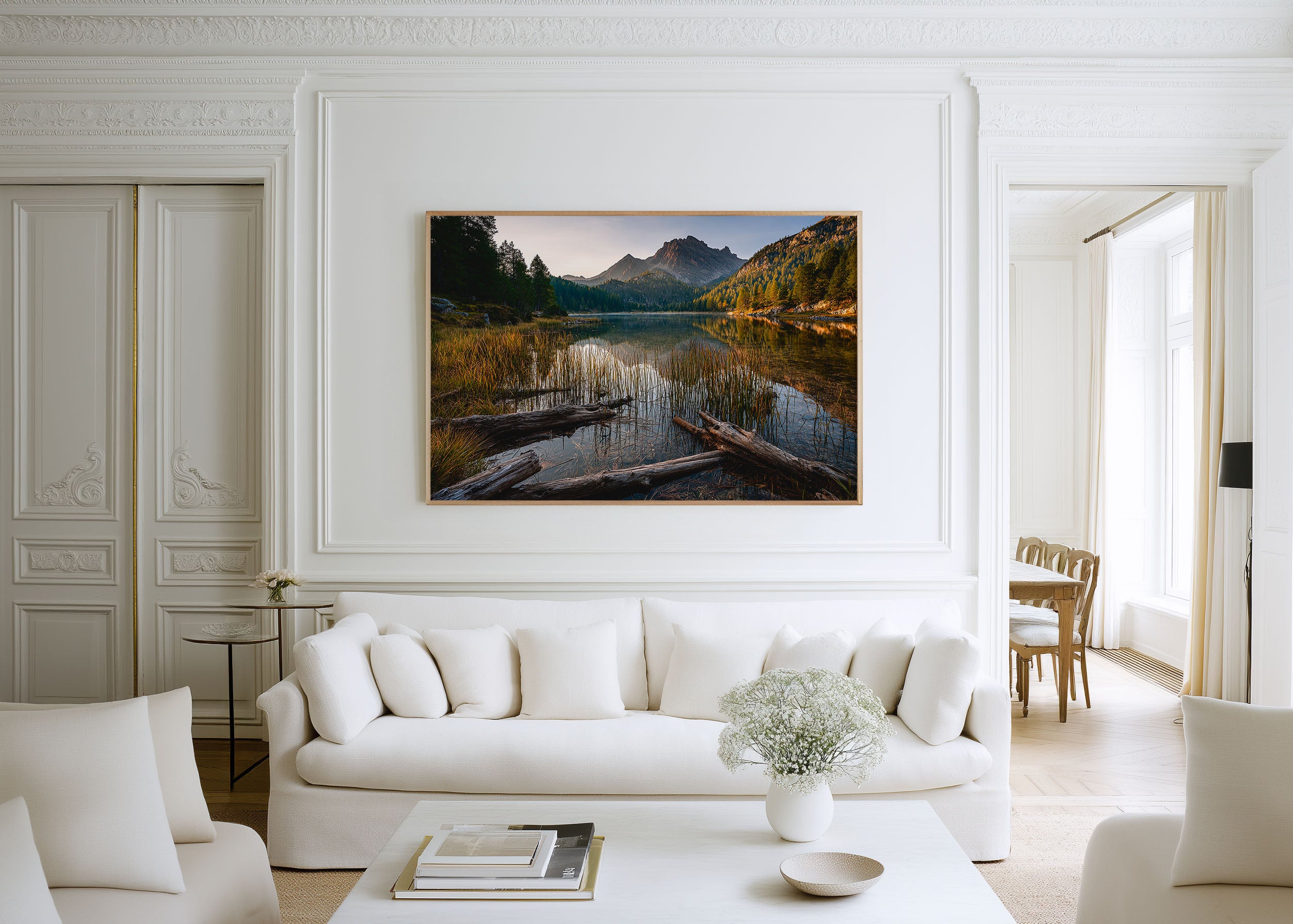 Lago Federa Dolomites Print | Italian Alps Alpine Lake Reflection Photography Wall Art