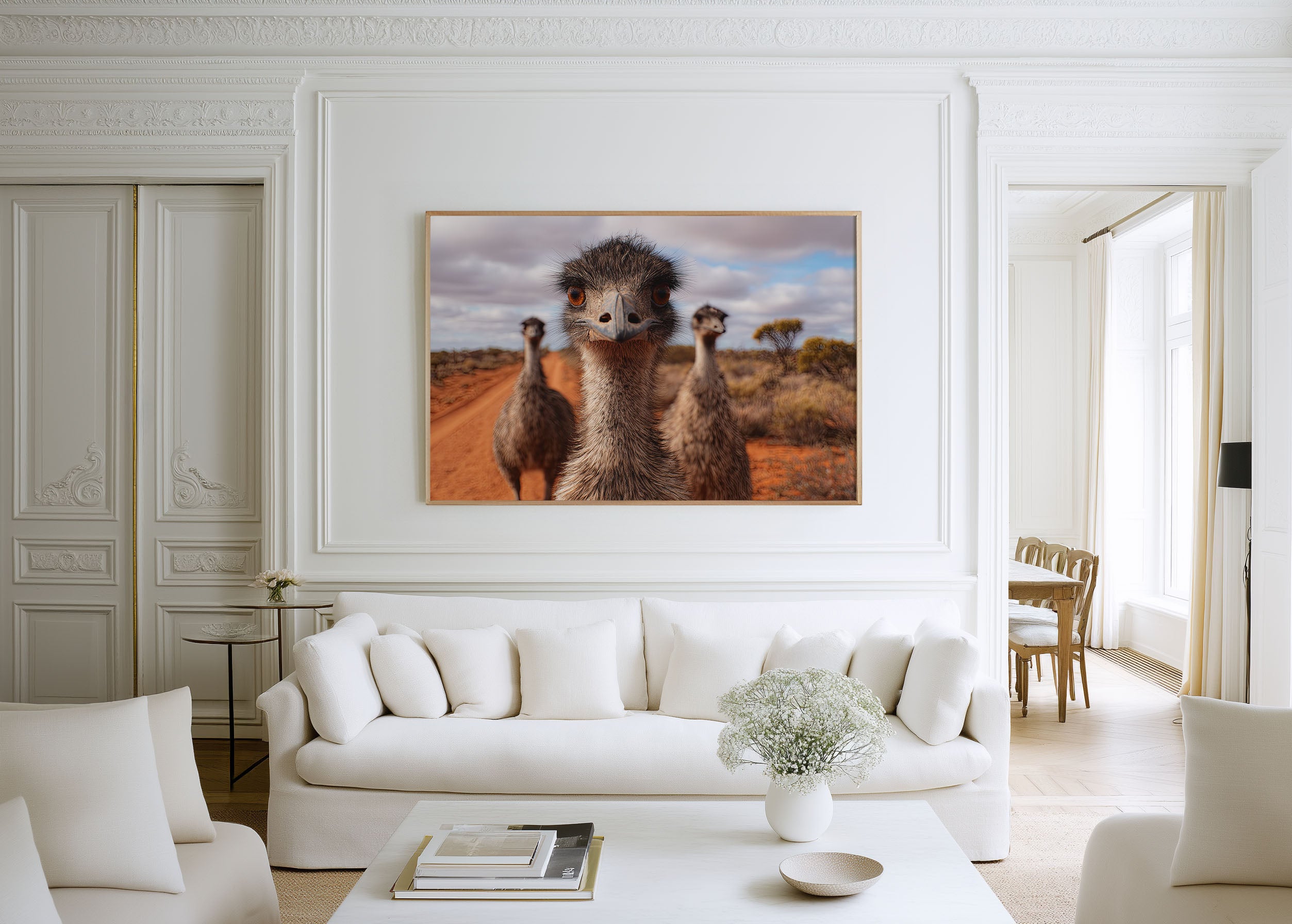 Curious Eyes – Emus of the Outback Wall Art Print