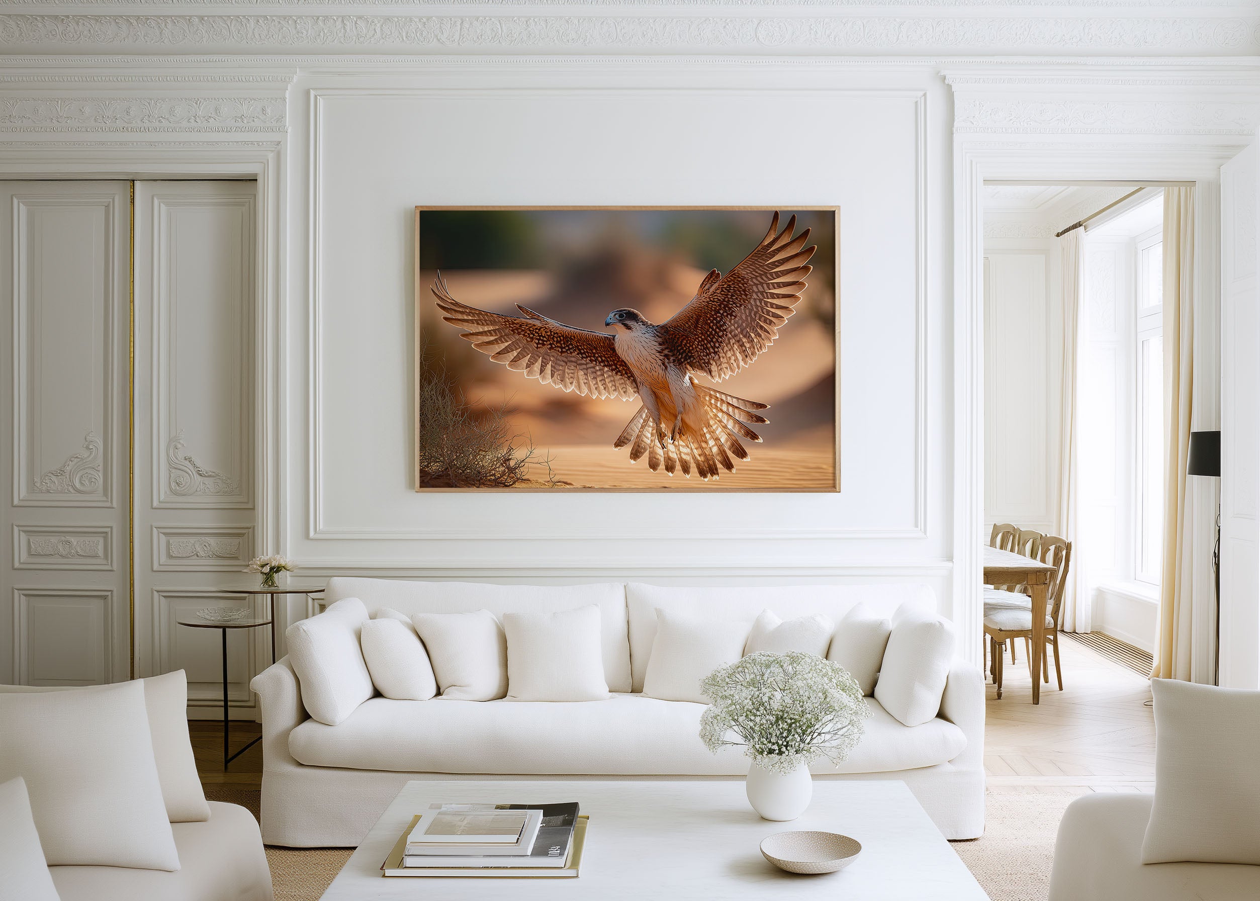 Desert Falcon Wall Art – Dubai Wildlife Photography Print
