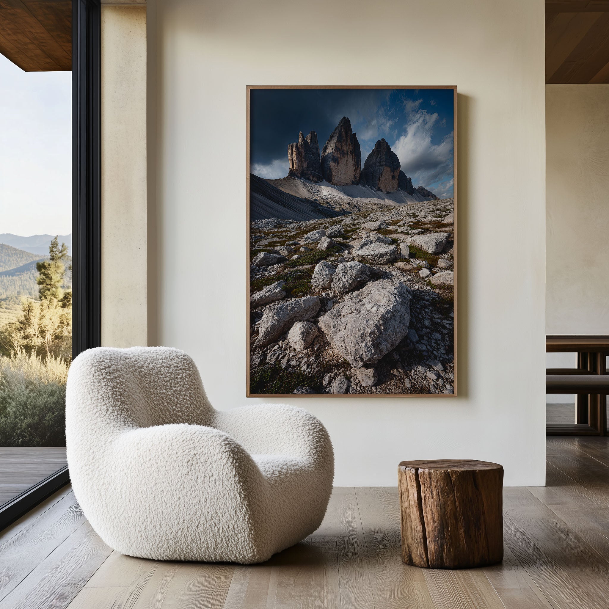 Tre Cime di Lavaredo Dolomites Wall Art | Italian Alps Dramatic Rocky Mountain Landscape Print | Europe Travel Photography