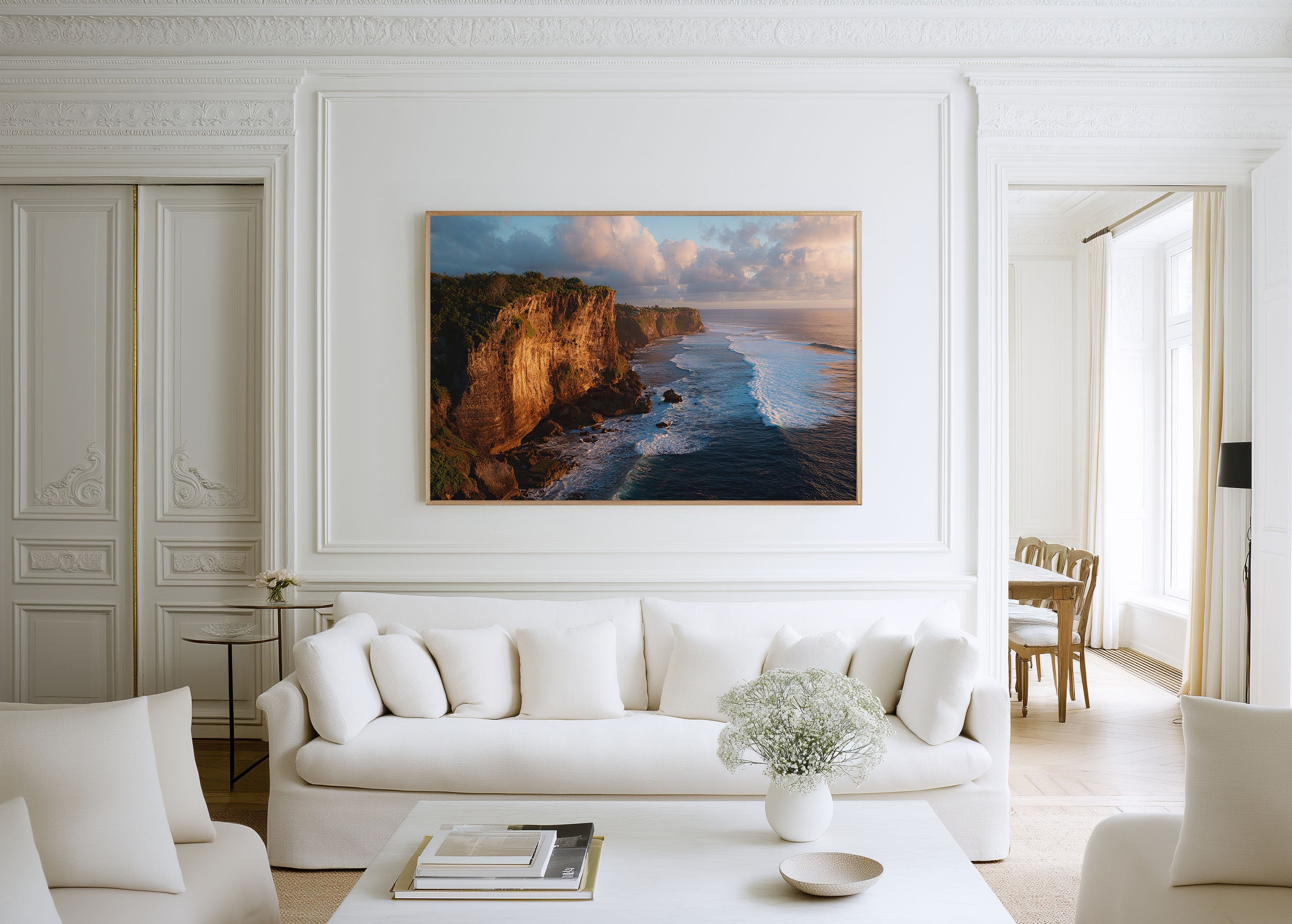 Two Lovers Point Guam Wall Art | Tropical Ocean Cliffs Print