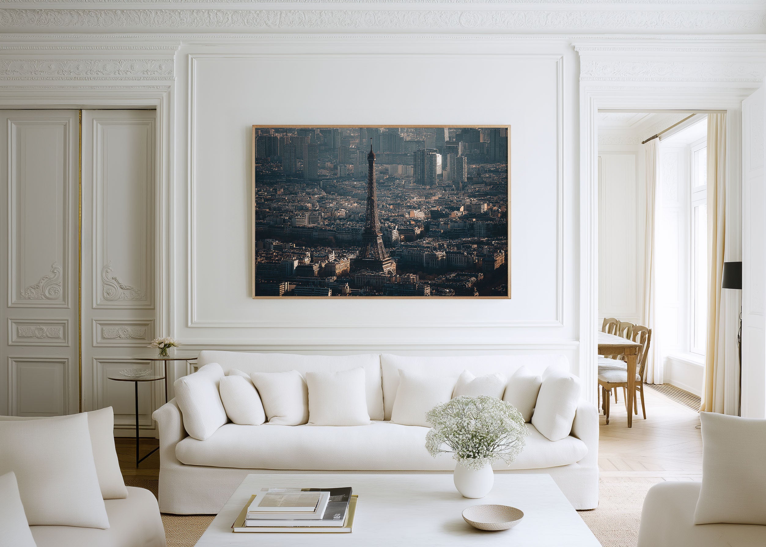 Eiffel Tower Paris Wall Art Print | Paris Skyline France Architecture Photography