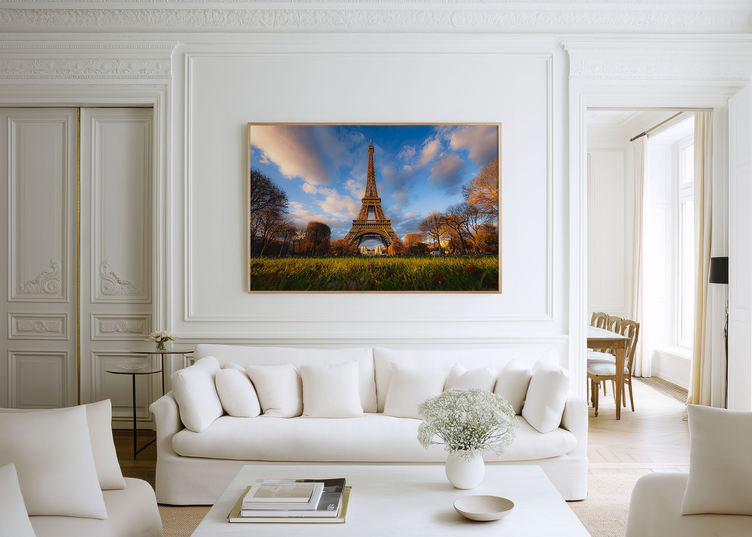 Eiffel Tower Golden Hour Print – Paris Wall Art