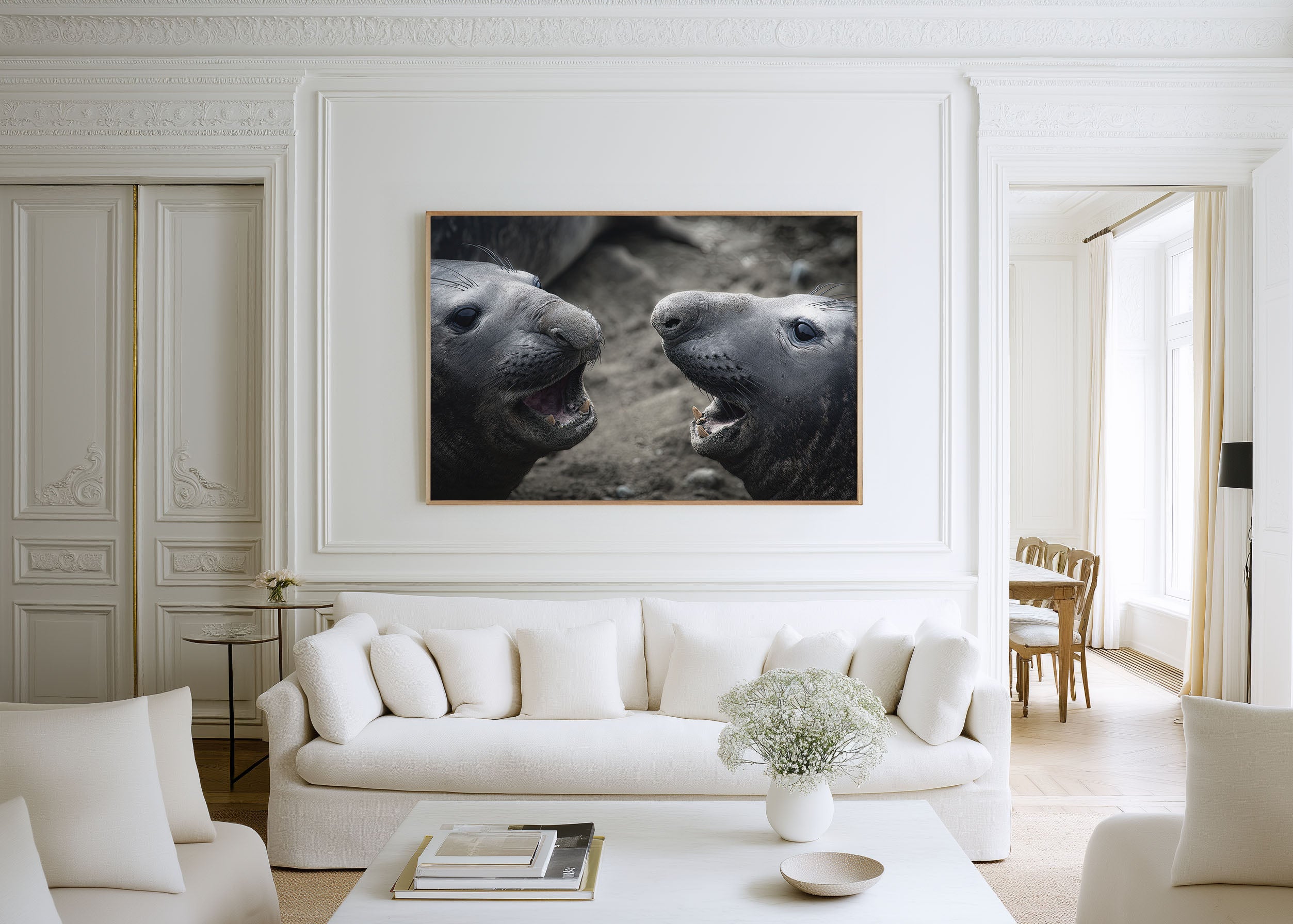 Elephant Seal Wall Art – Coastal Wildlife Photography Print