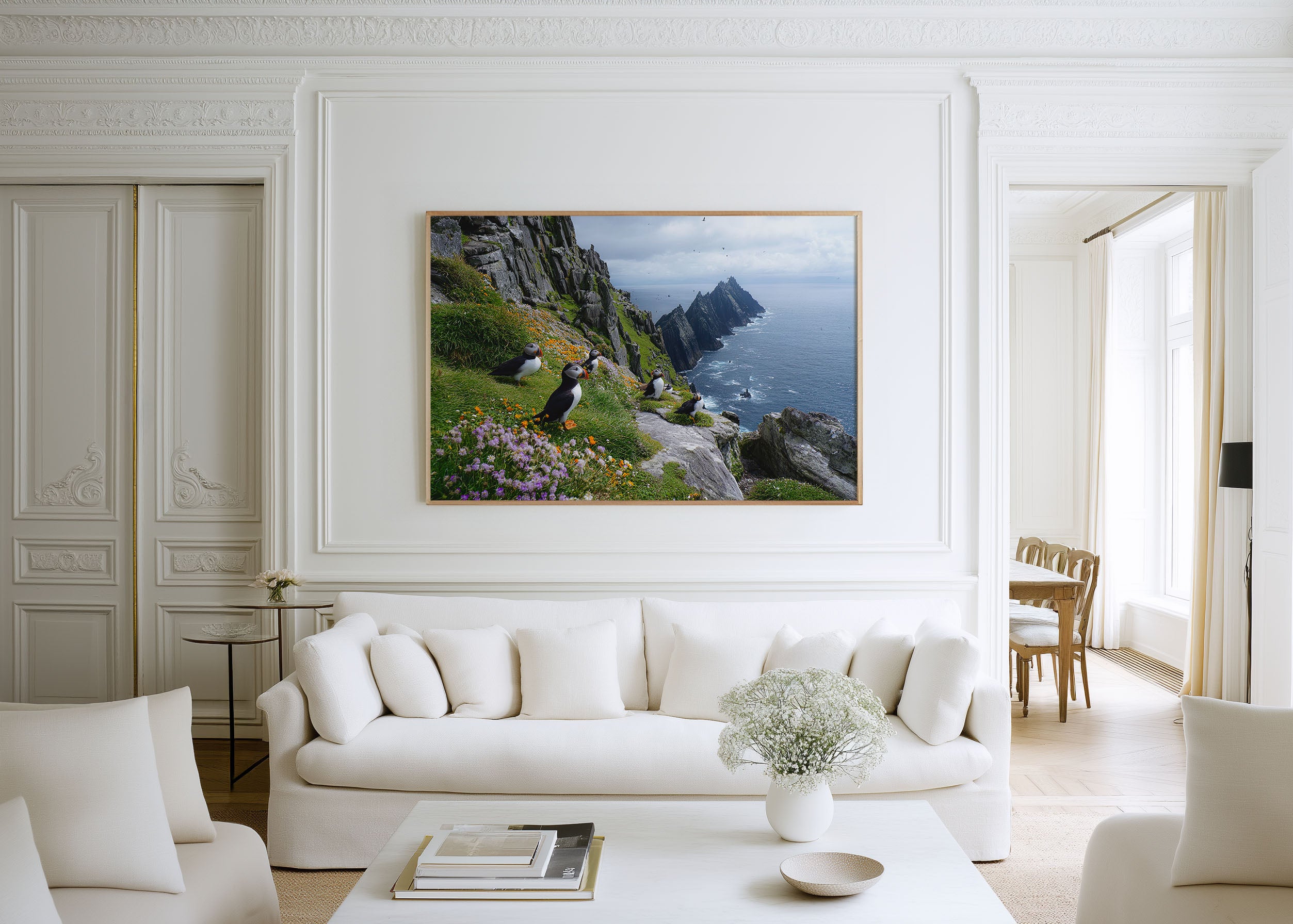 Atlantic Puffins Wall Art – Coastal Cliff Photography