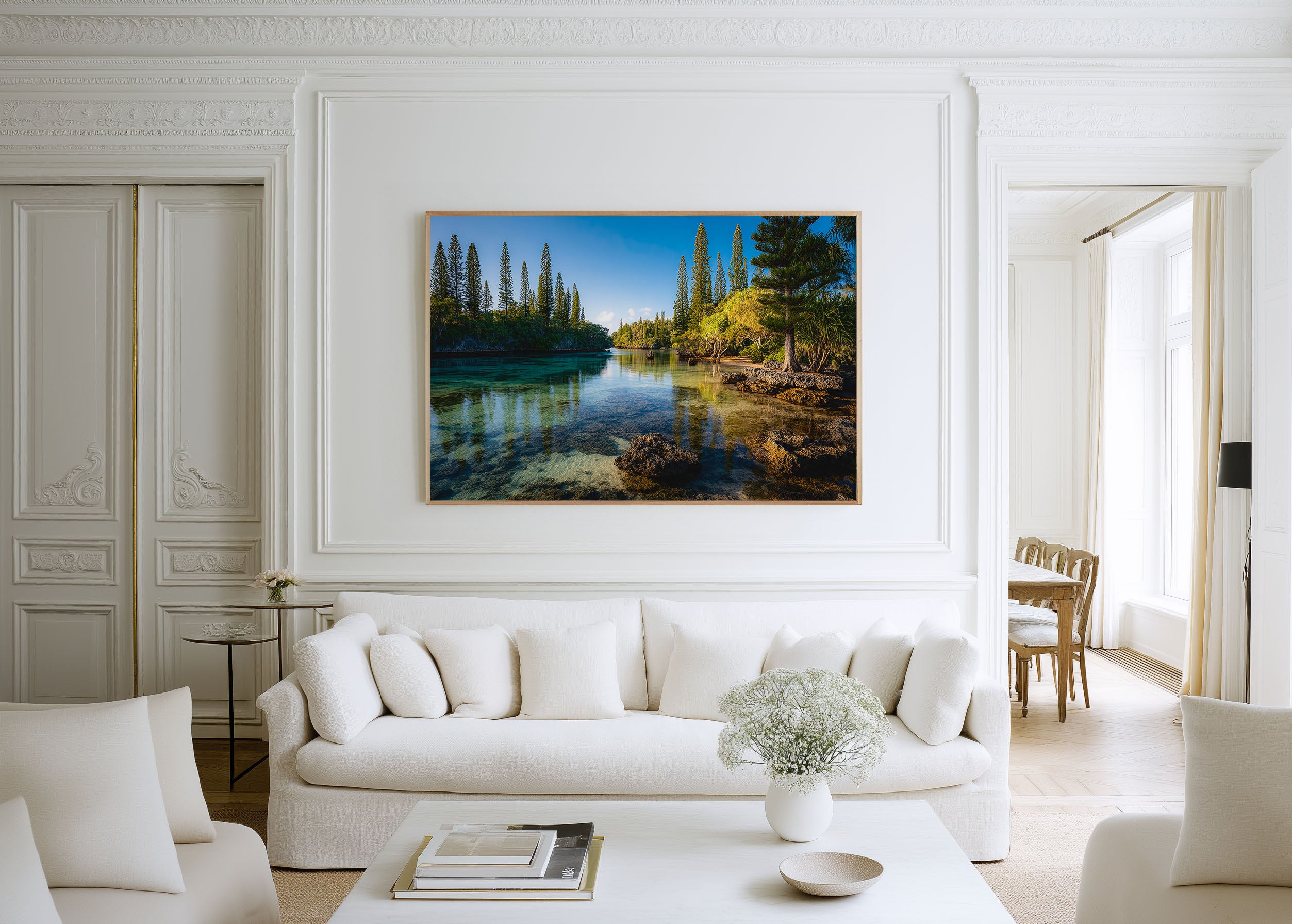 Isle of Pines New Caledonia Wall Art | Crystal Clear Lagoon Tropical Landscape Print