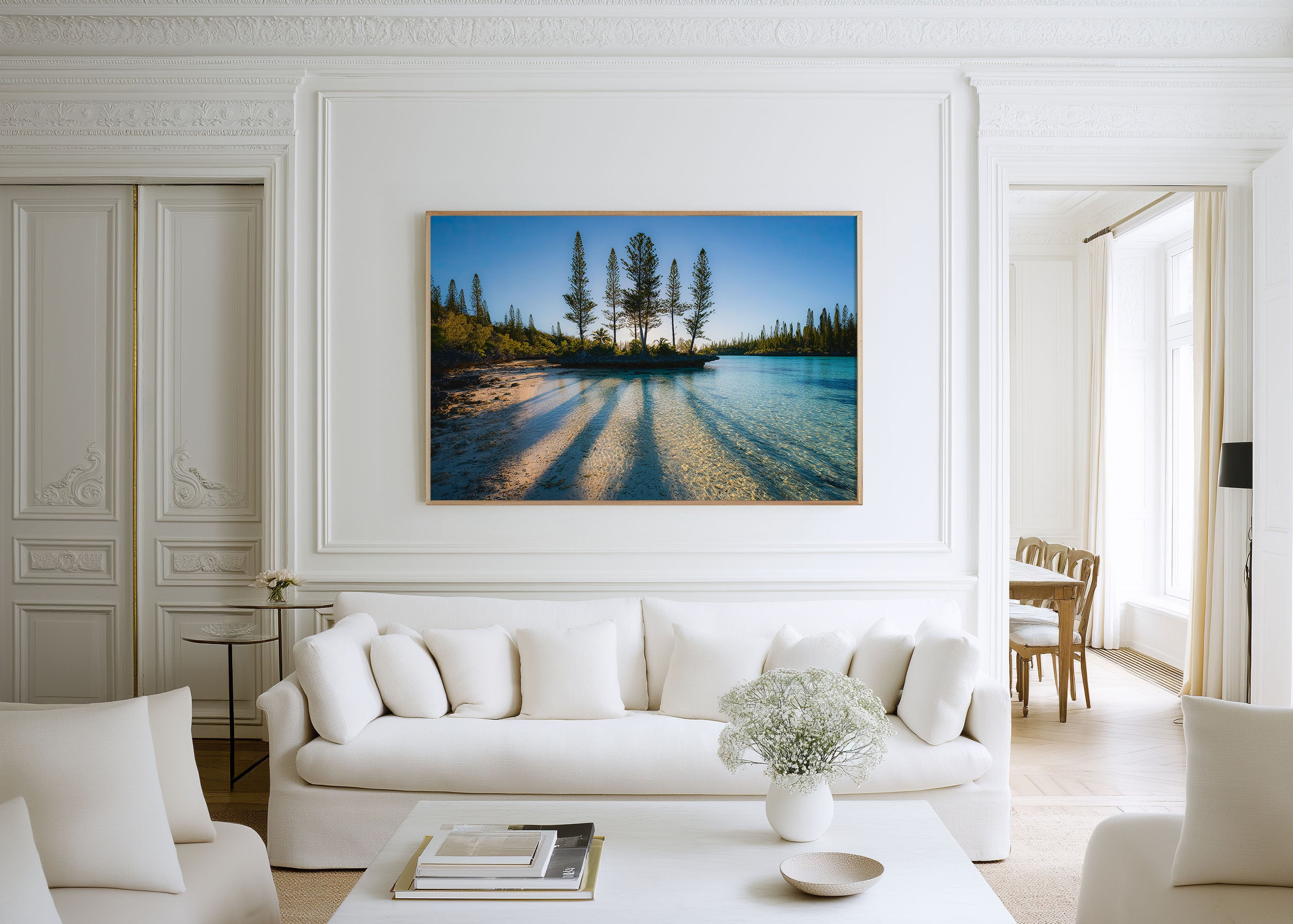 Isle of Pines New Caledonia Wall Art | Crystal Clear Lagoon Tropical Landscape Print