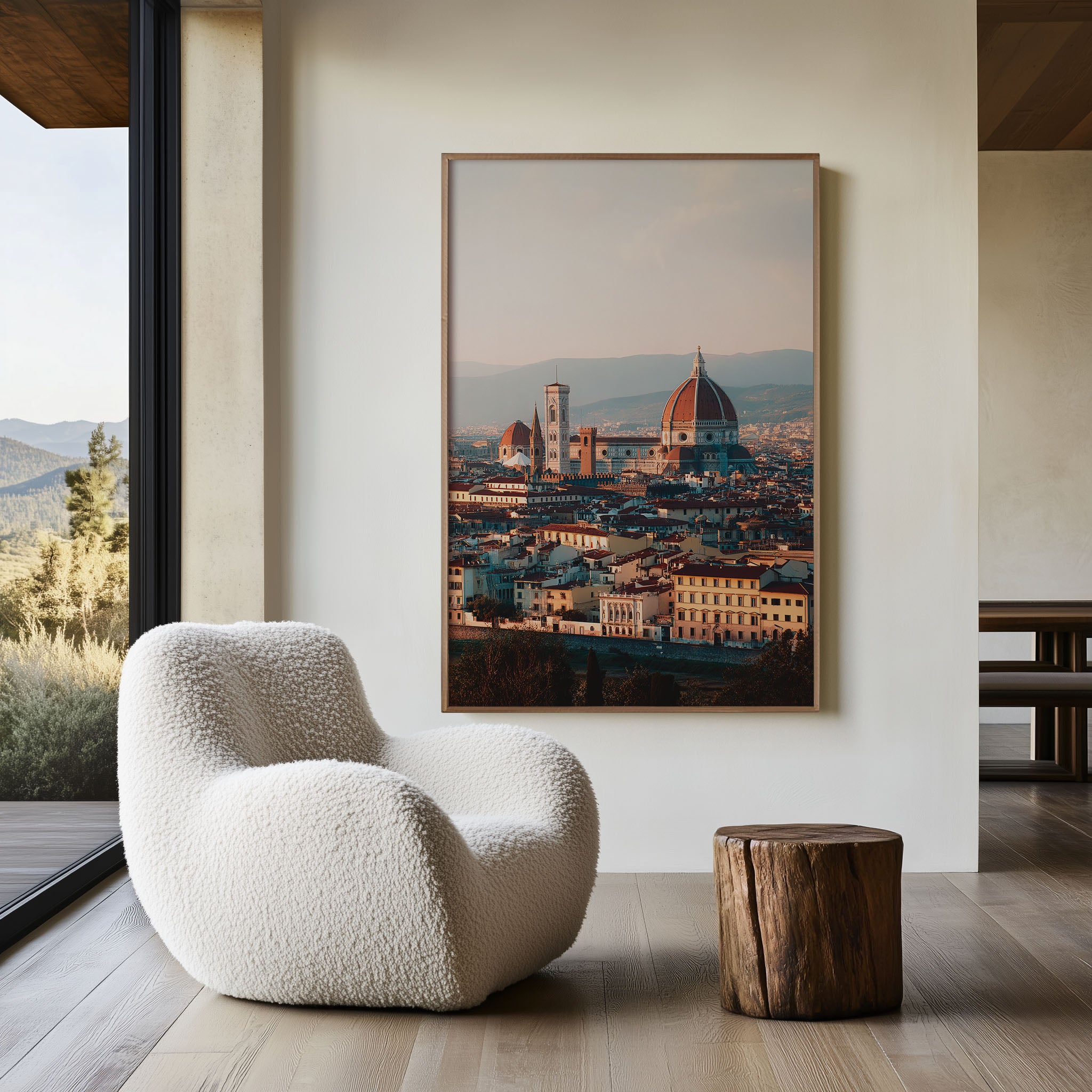 Florence Skyline Wall Art Print | Duomo Cathedral Photography | Tuscany Italy Cityscape Poster | Renaissance City Travel Print | European Home Decor
