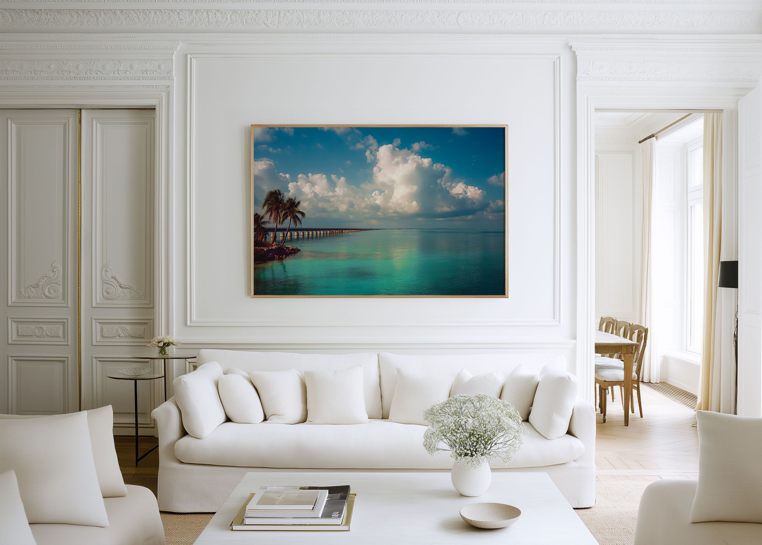 Florida Keys Turquoise Waters & Overseas Highway Wall Art Print