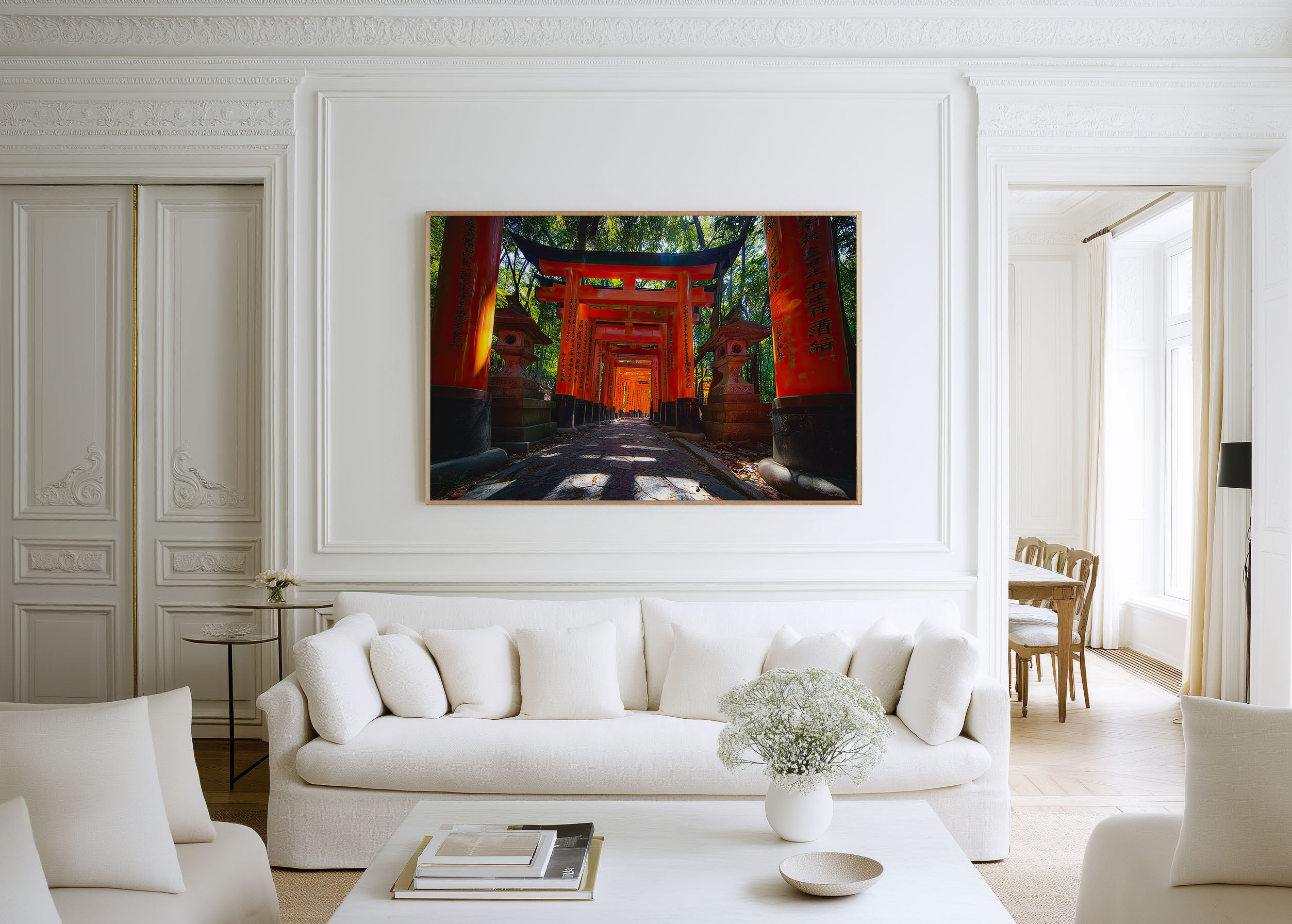 Fushimi Inari Kyoto Print – Red Torii Gate Wall Art