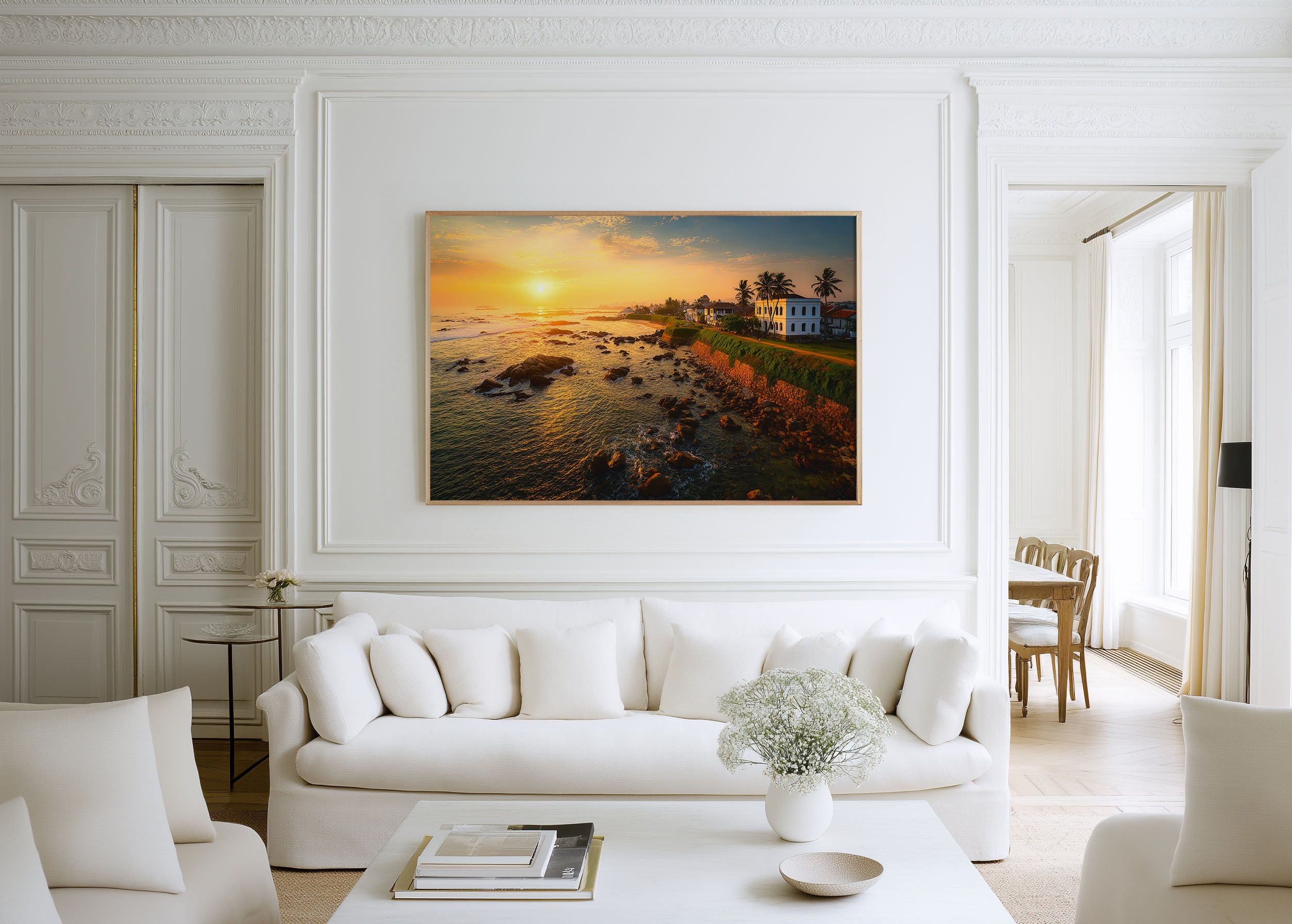 Galle Fort Sri Lanka Sunset Wall Art Print – Coastal Heritage Canvas