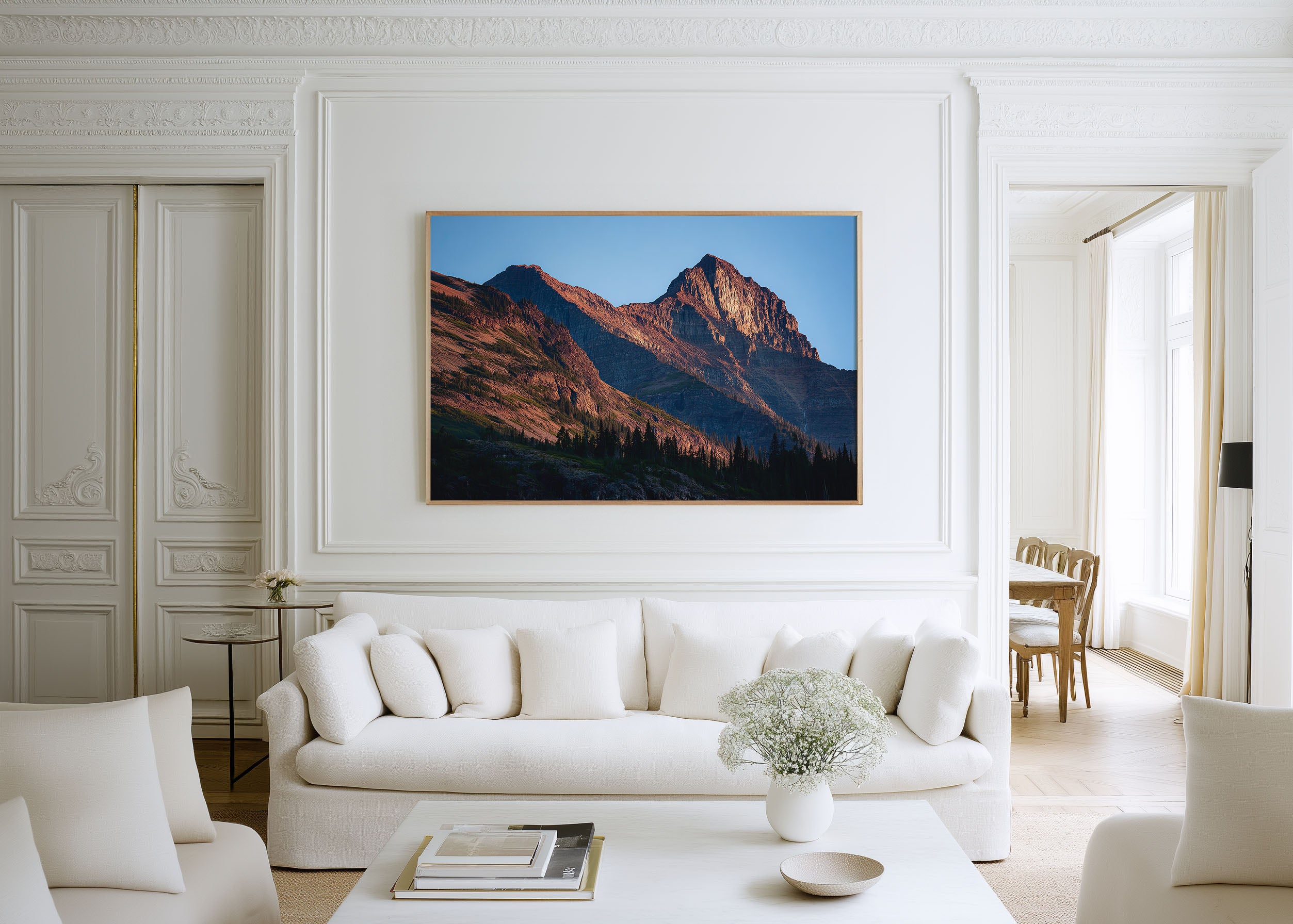 Glacier National Park Mountain Wall Art Print – Montana Alpine Landscape Photography